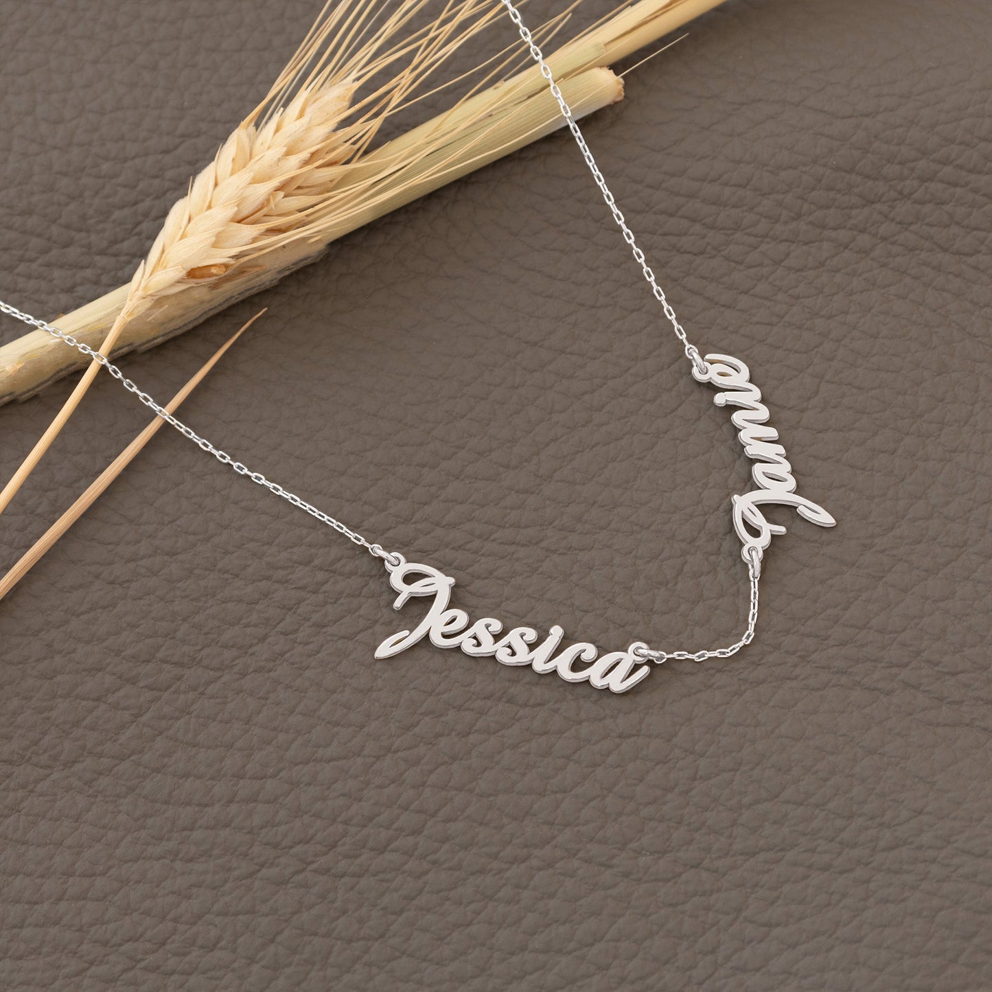 925 Sterling Silver Personalized Multiple Name Necklace with Heart