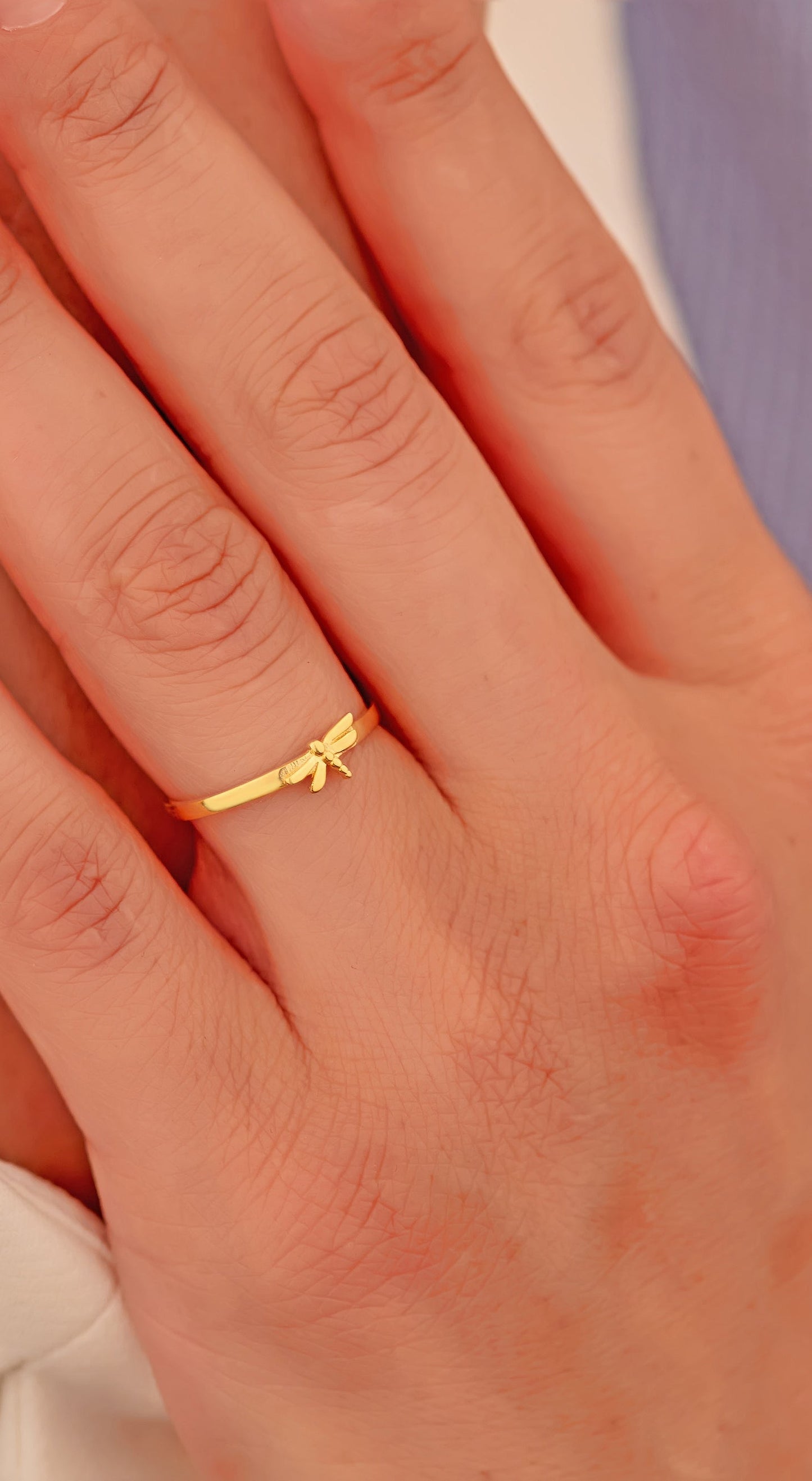 925 Sterling Silver Dragonfly Ring