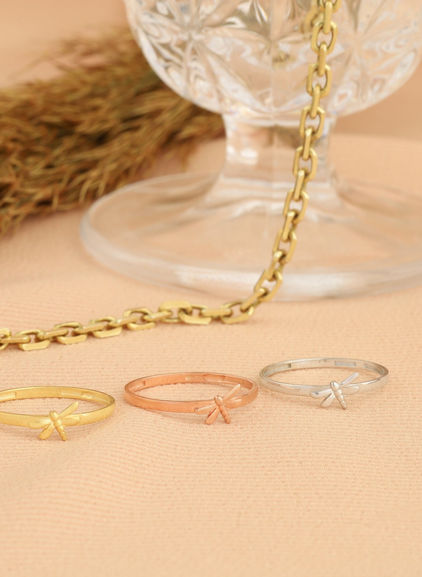925 Sterling Silver Dragonfly Ring