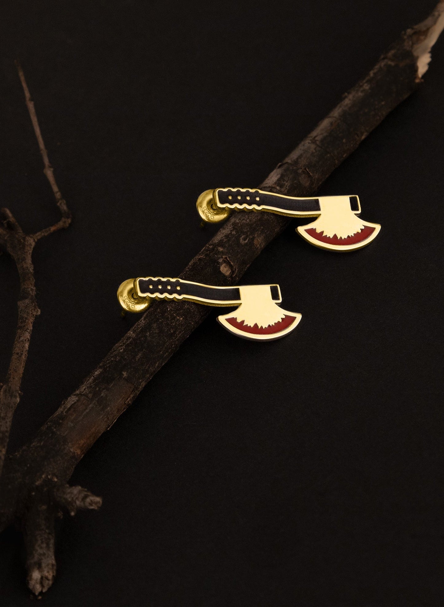 Knife Earrings - Bloody Axe Earrings - Axe Earrings - Halloween Jewelry