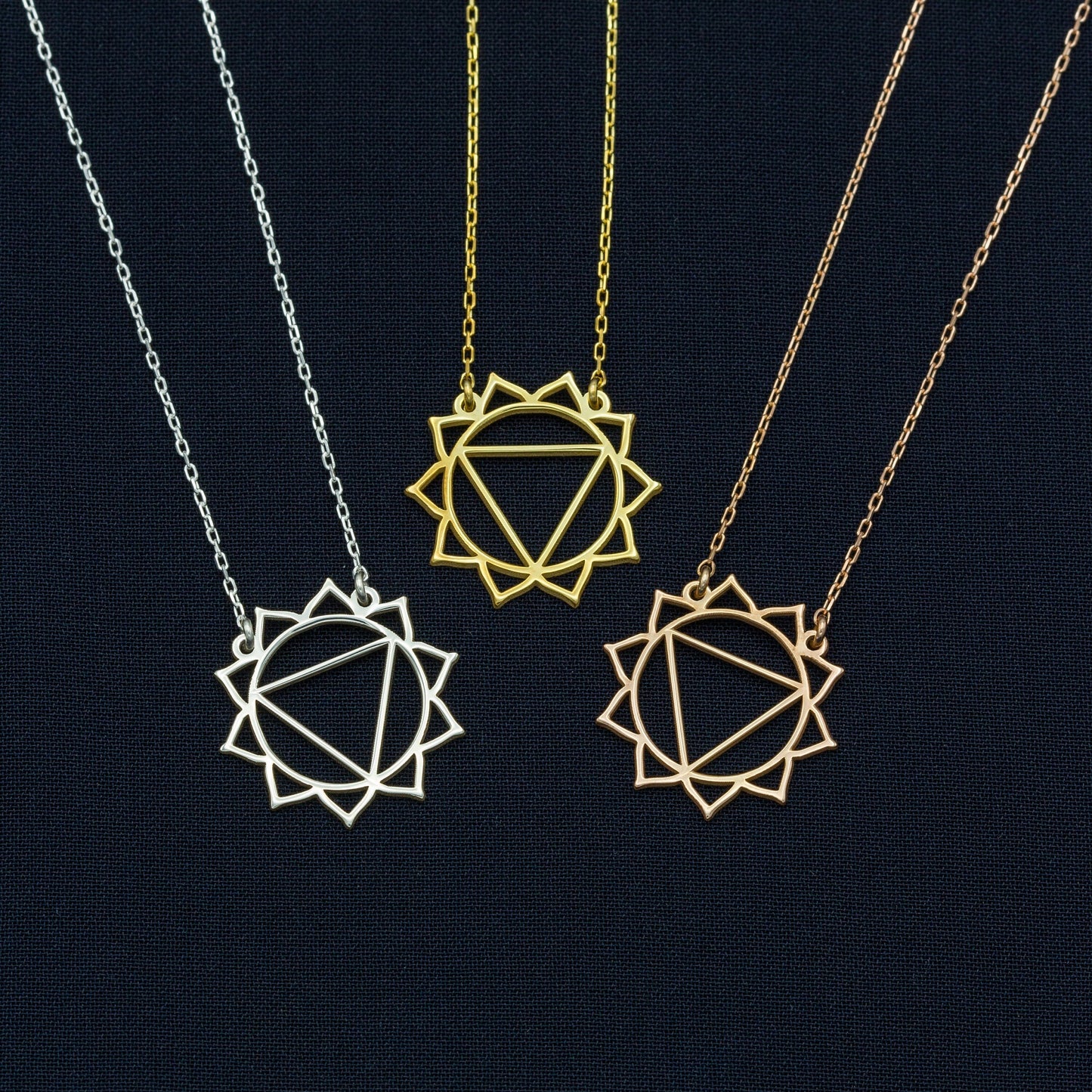 925 Sterling Silver Solar Plexus Chakra Necklace