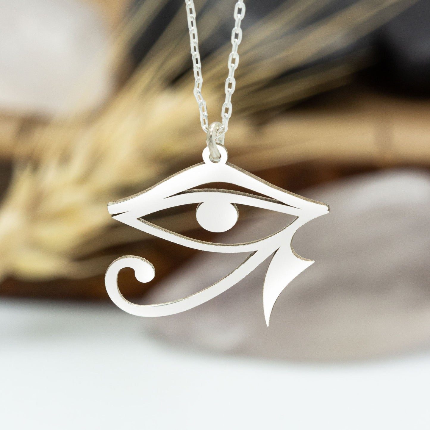 925 Sterling Silver The Eye of Ra Necklace