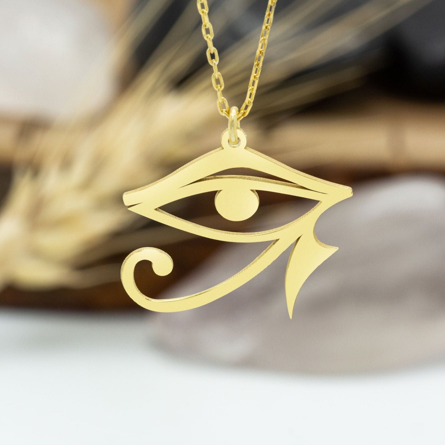 925 Sterling Silver The Eye of Ra Necklace