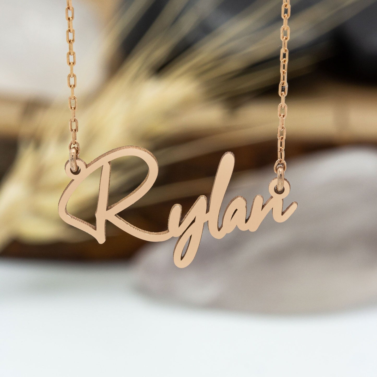 925 Sterling Silver Handwriting Font Name Necklace