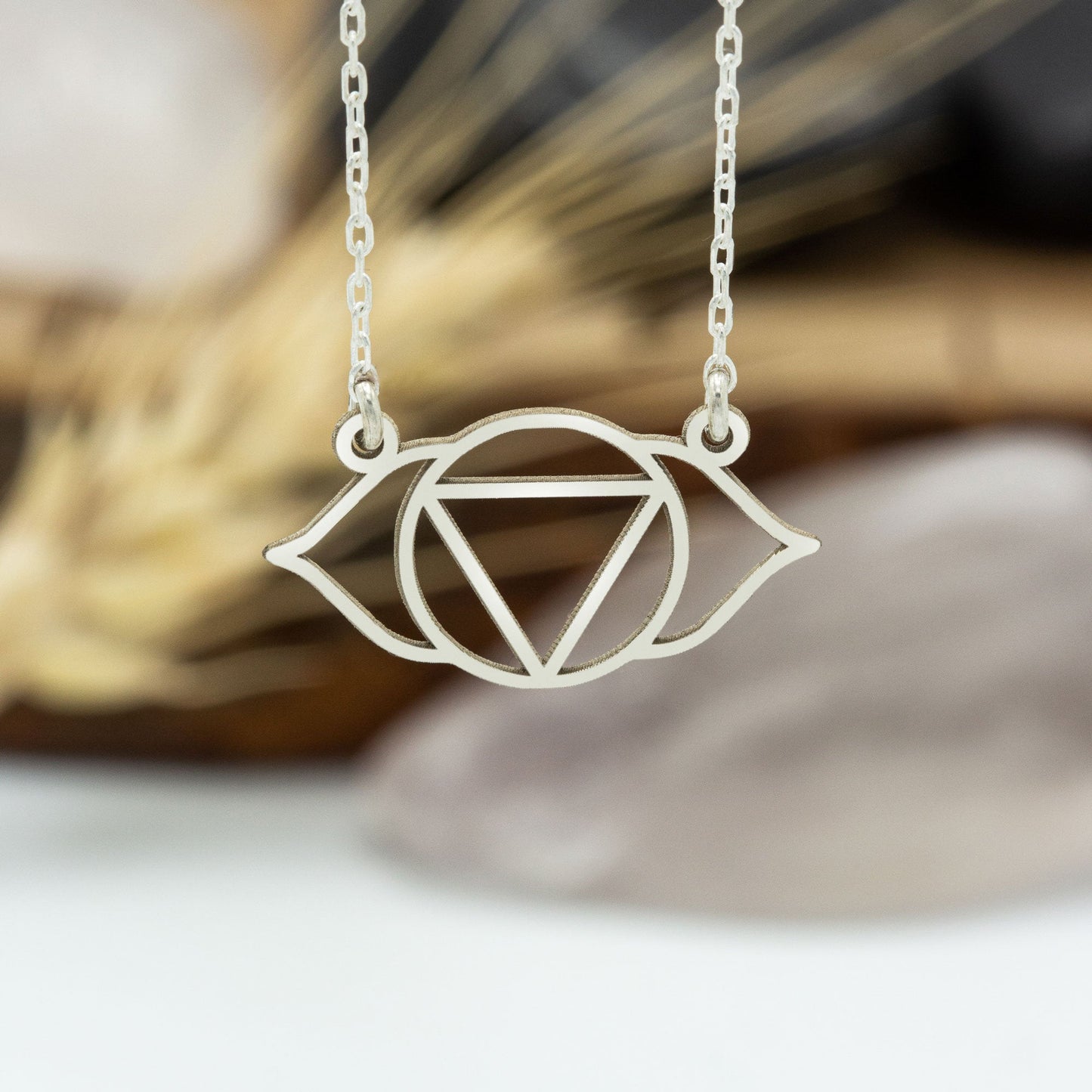 925 Sterling Silver Third Eye Chakra Necklace