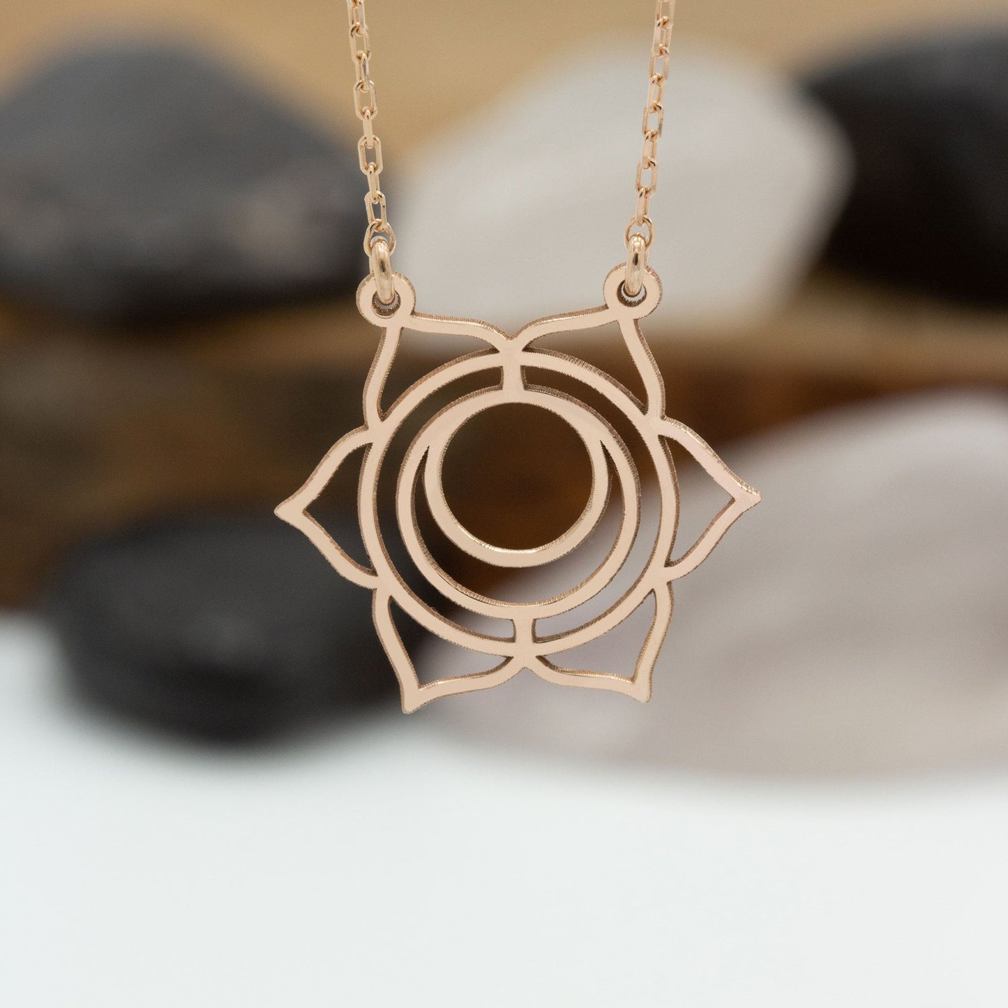 925 Sterling Silver Sacral Chakra Necklace