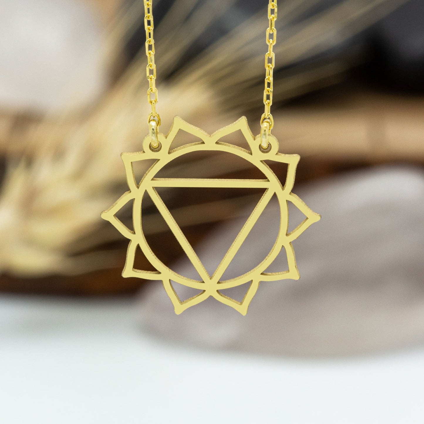 925 Sterling Silver Solar Plexus Chakra Necklace