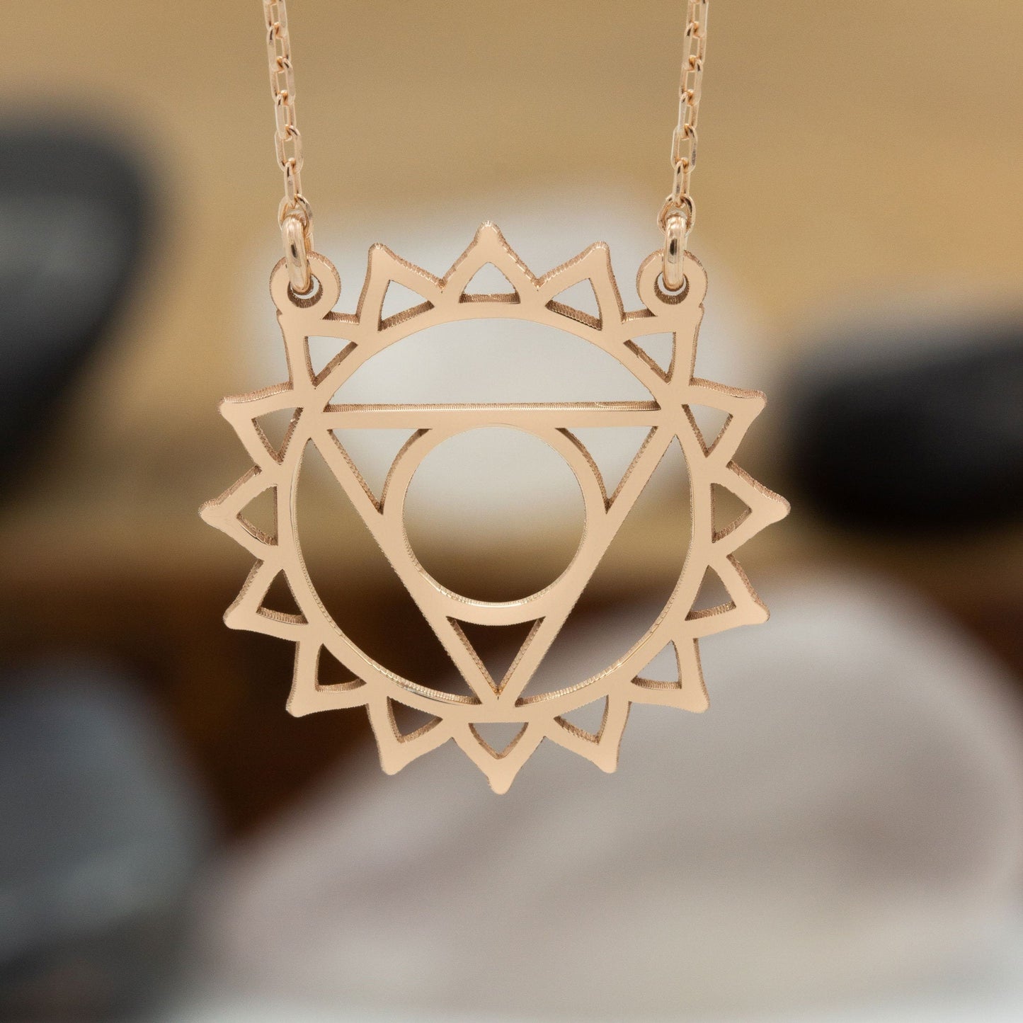 925 Sterling Silver Throat Chakra Necklace
