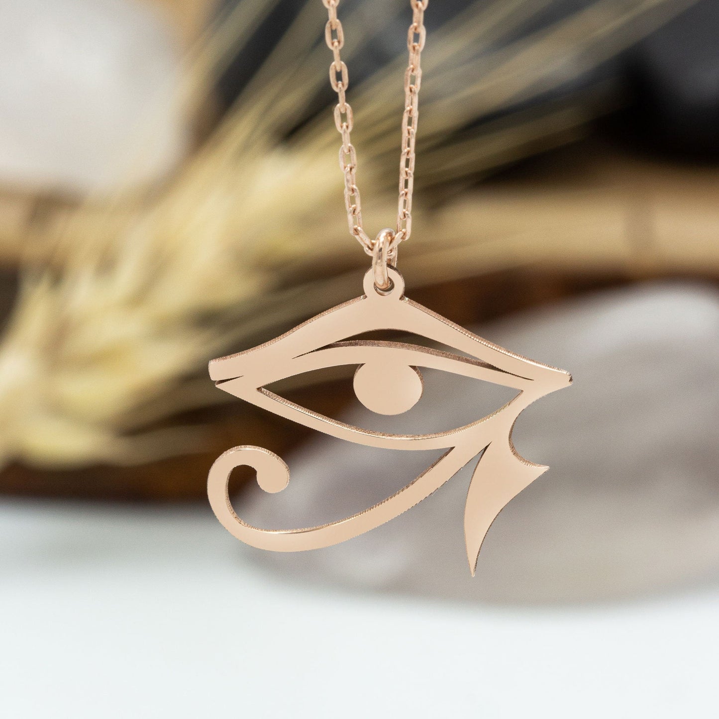 925 Sterling Silver The Eye of Ra Necklace