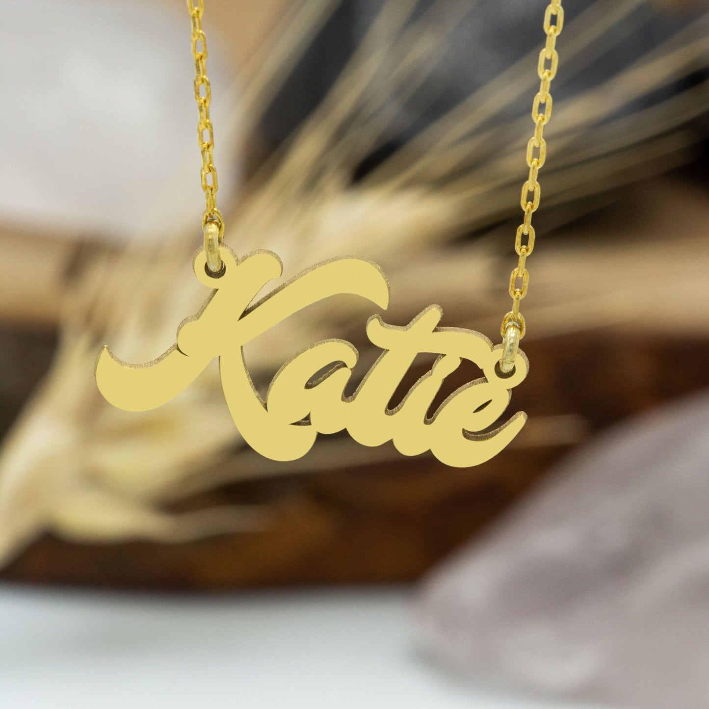 925 Sterling Silver Personalized Calligraphy Name Necklace