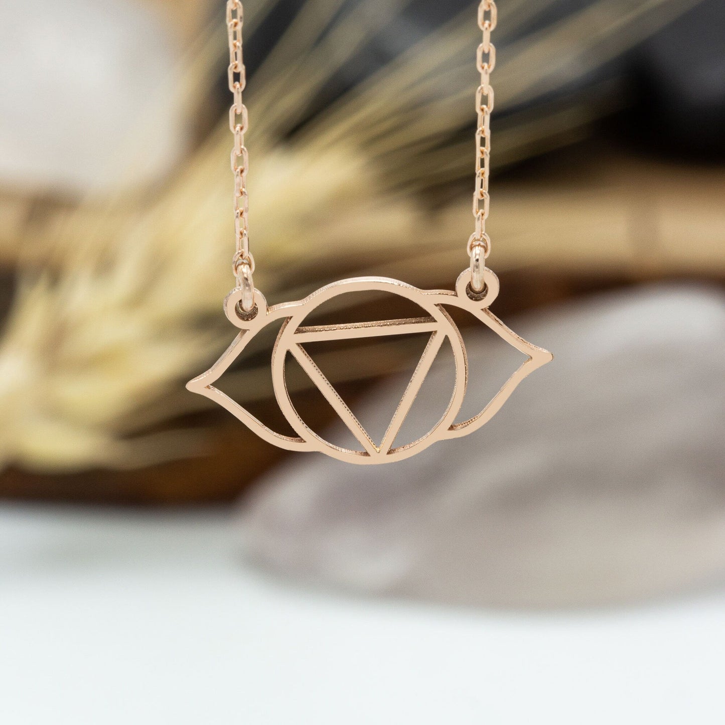 925 Sterling Silver Third Eye Chakra Necklace