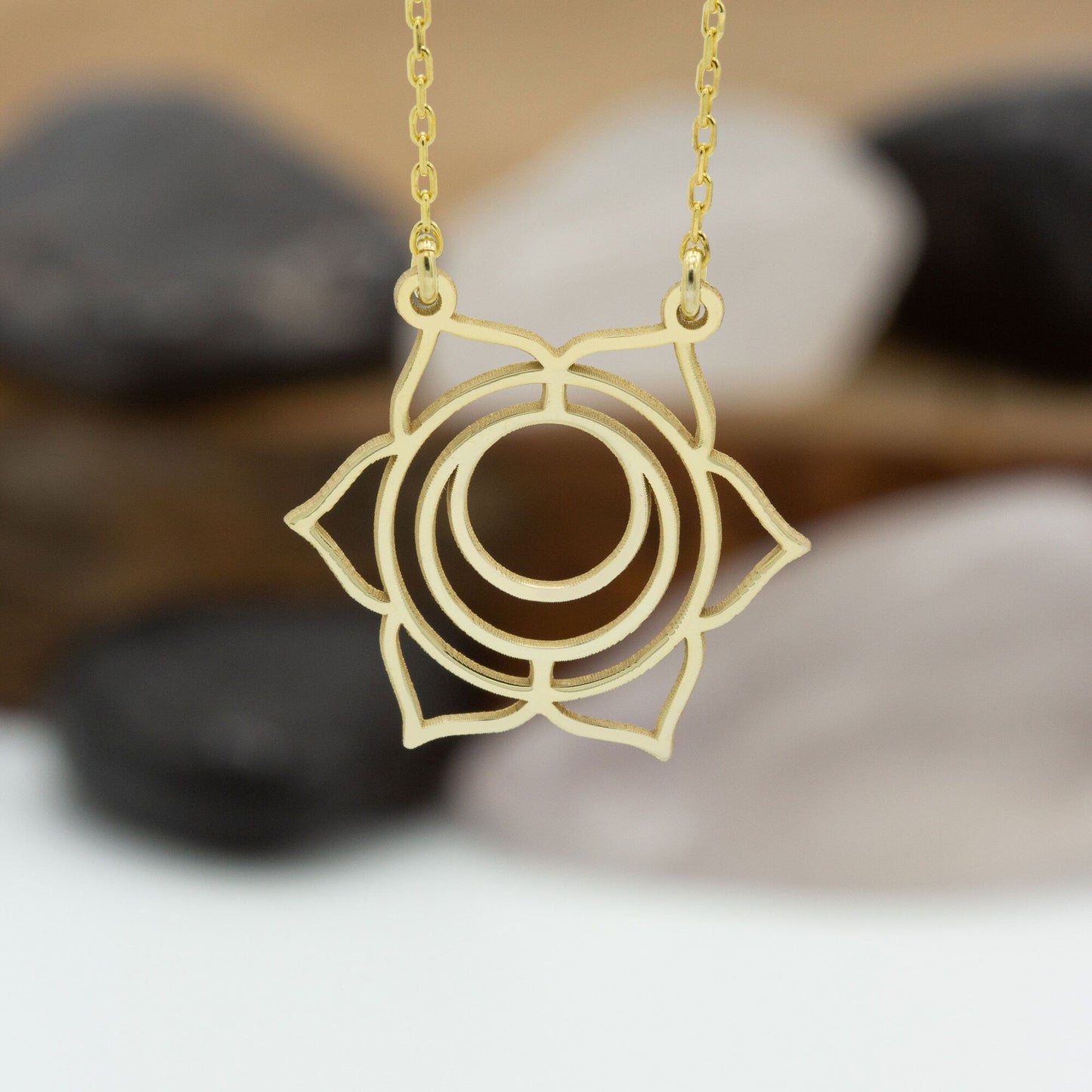 925 Sterling Silver Sacral Chakra Necklace