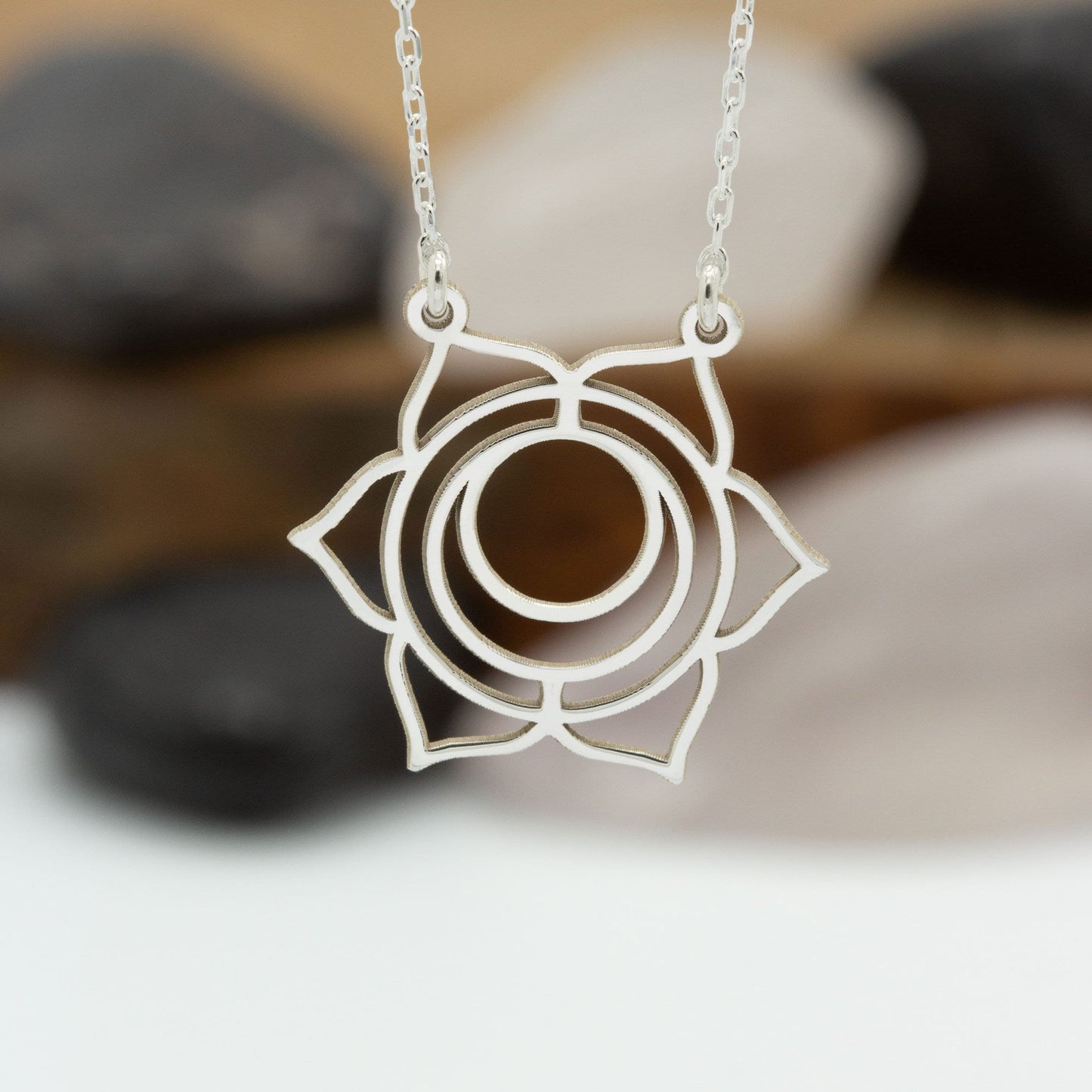 925 Sterling Silver Sacral Chakra Necklace