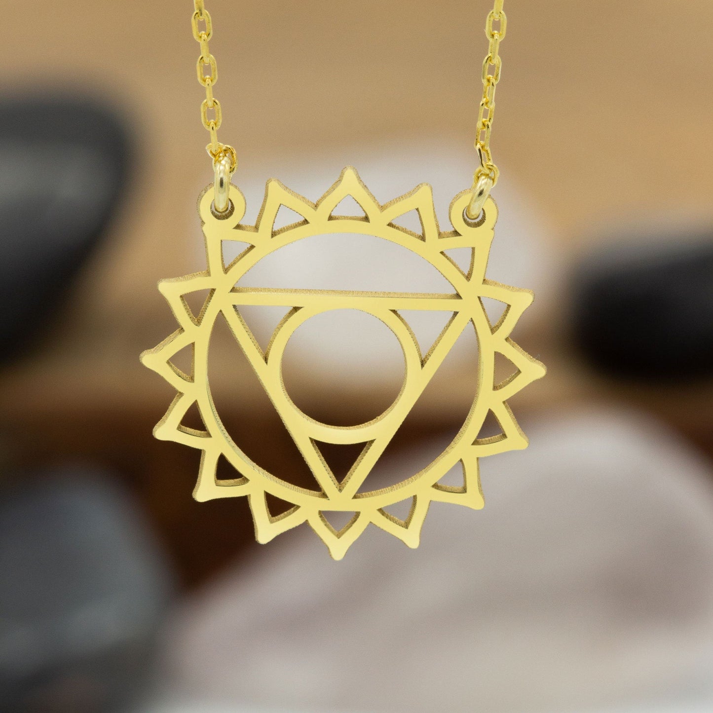 925 Sterling Silver Throat Chakra Necklace