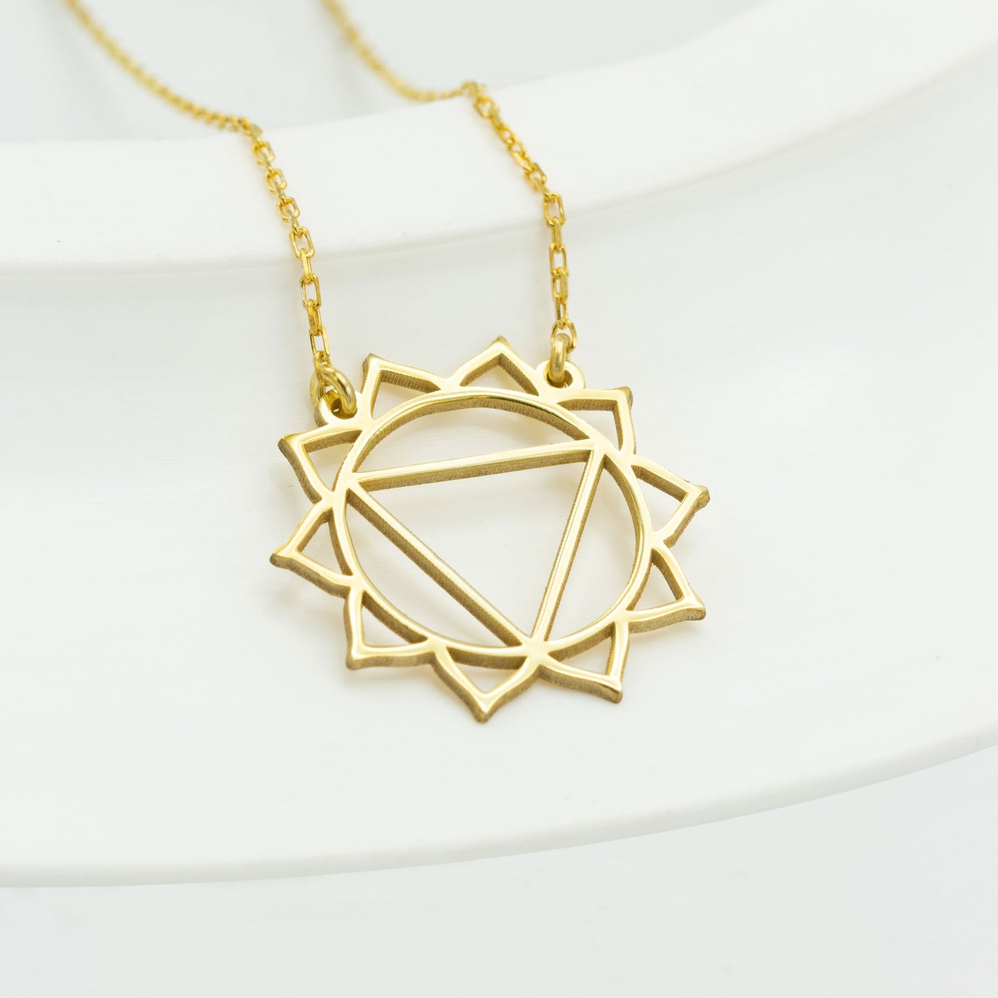 925 Sterling Silver Solar Plexus Chakra Necklace