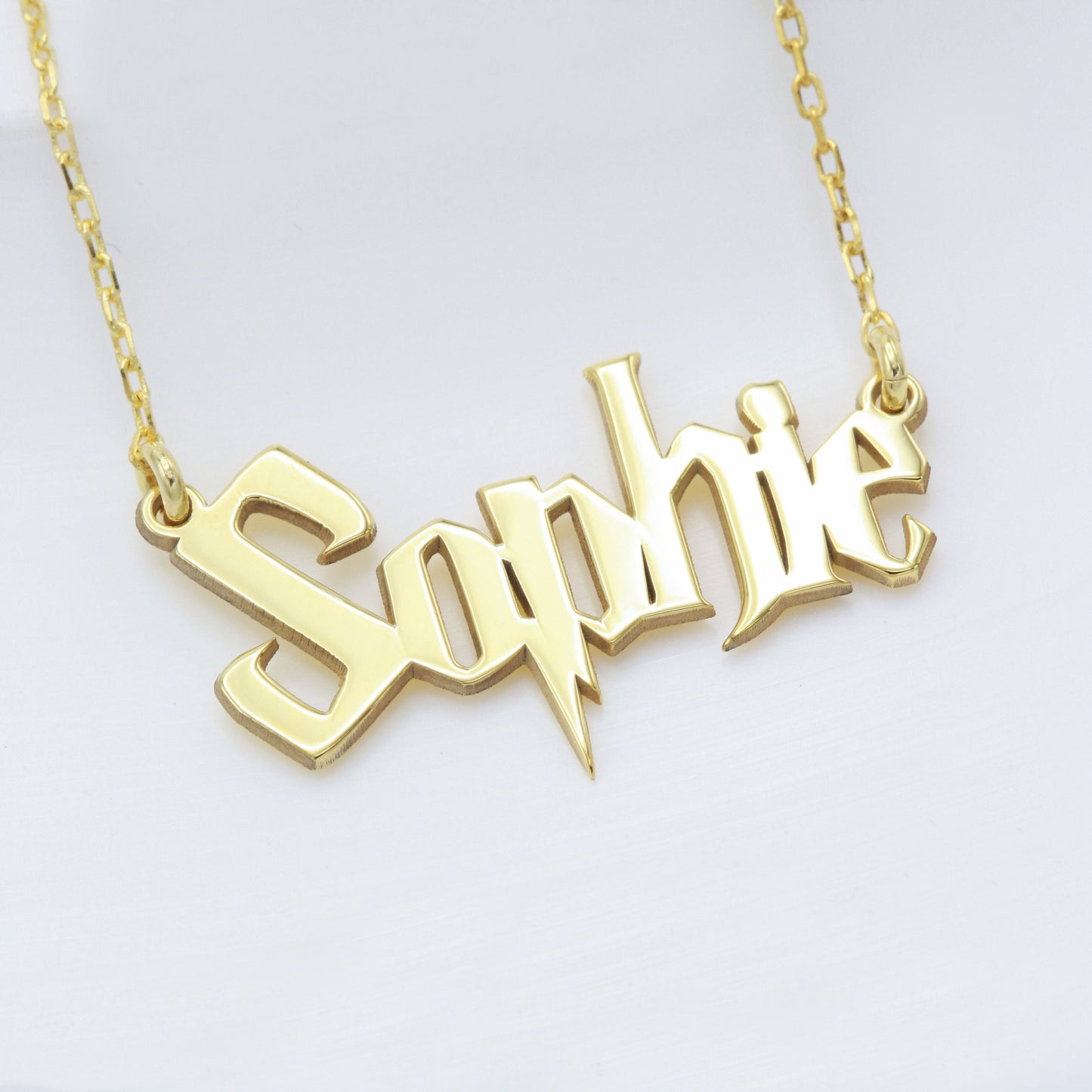 925 Sterling Silver Personalized Wizard Harry Potter Name Necklace