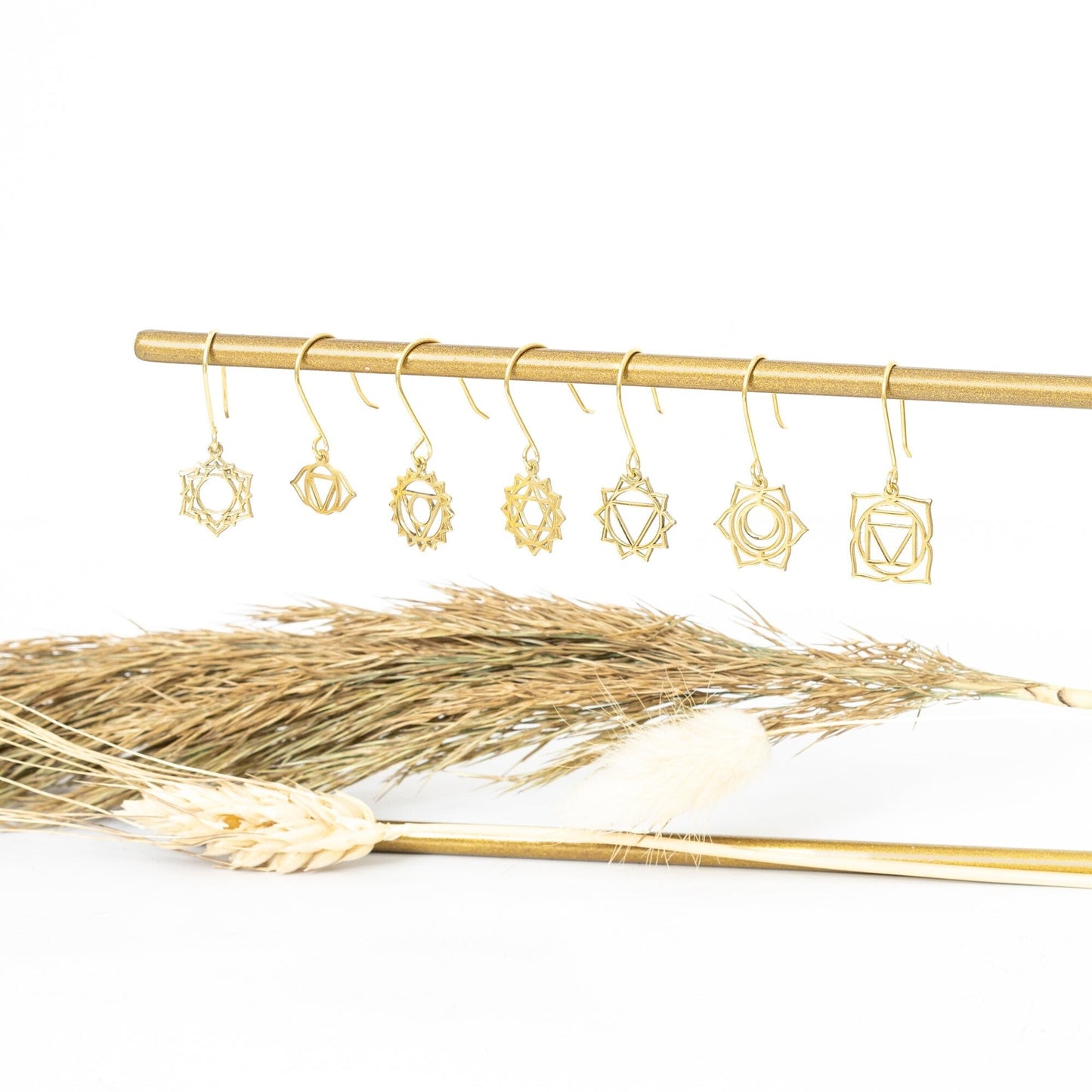 925 Sterling Silver Throat Chakra Earring