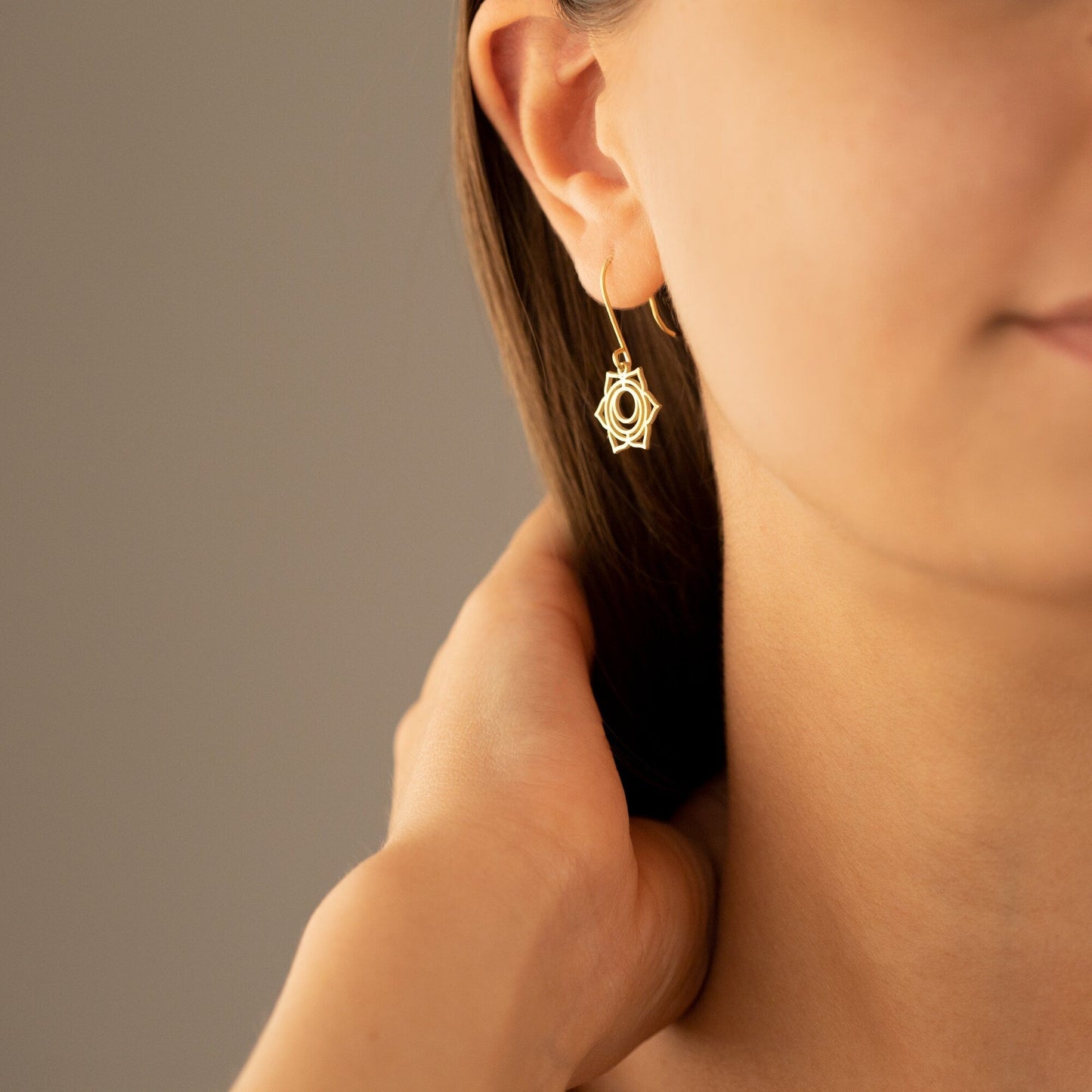 925 Sterling Silver Sacral Chakra Earrings