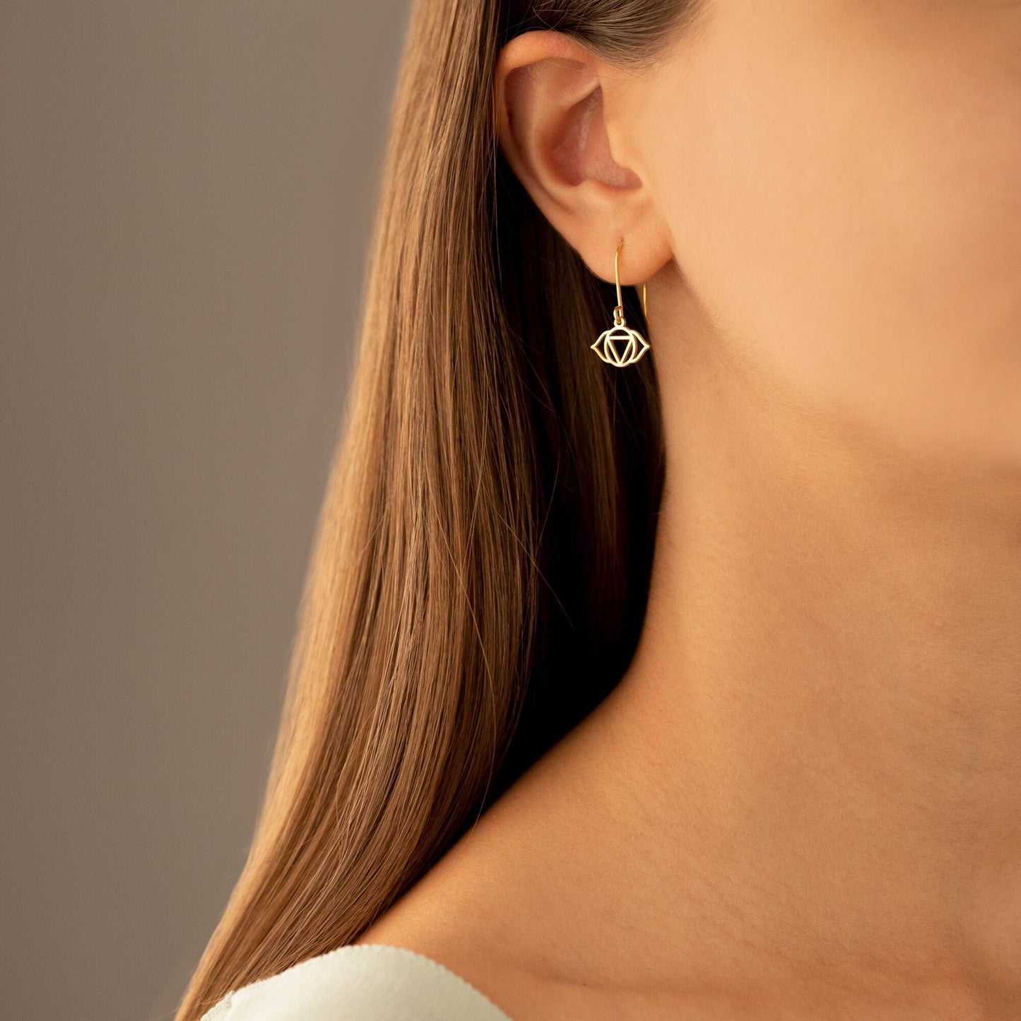 925 Sterling Silver Third Eye Chakra Earrings