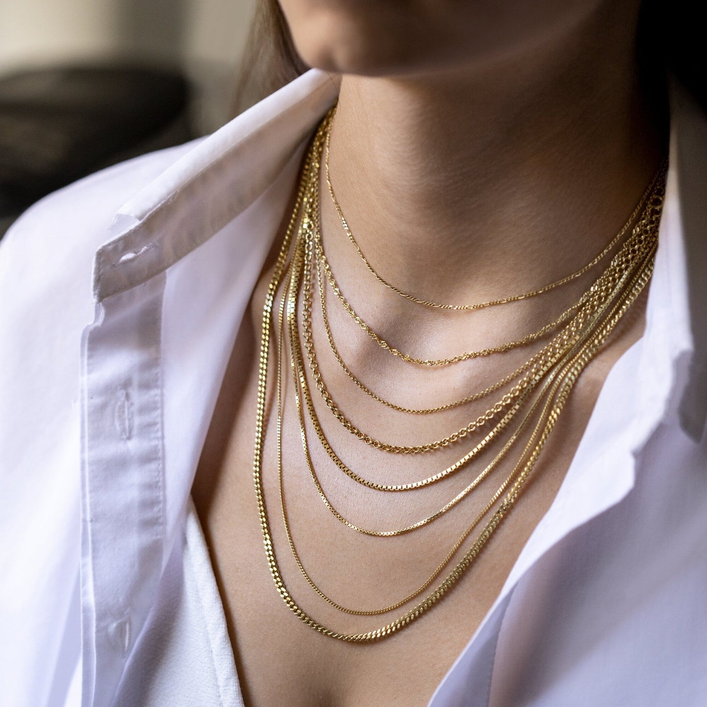 925 Sterling Silver Twist Chain Necklace