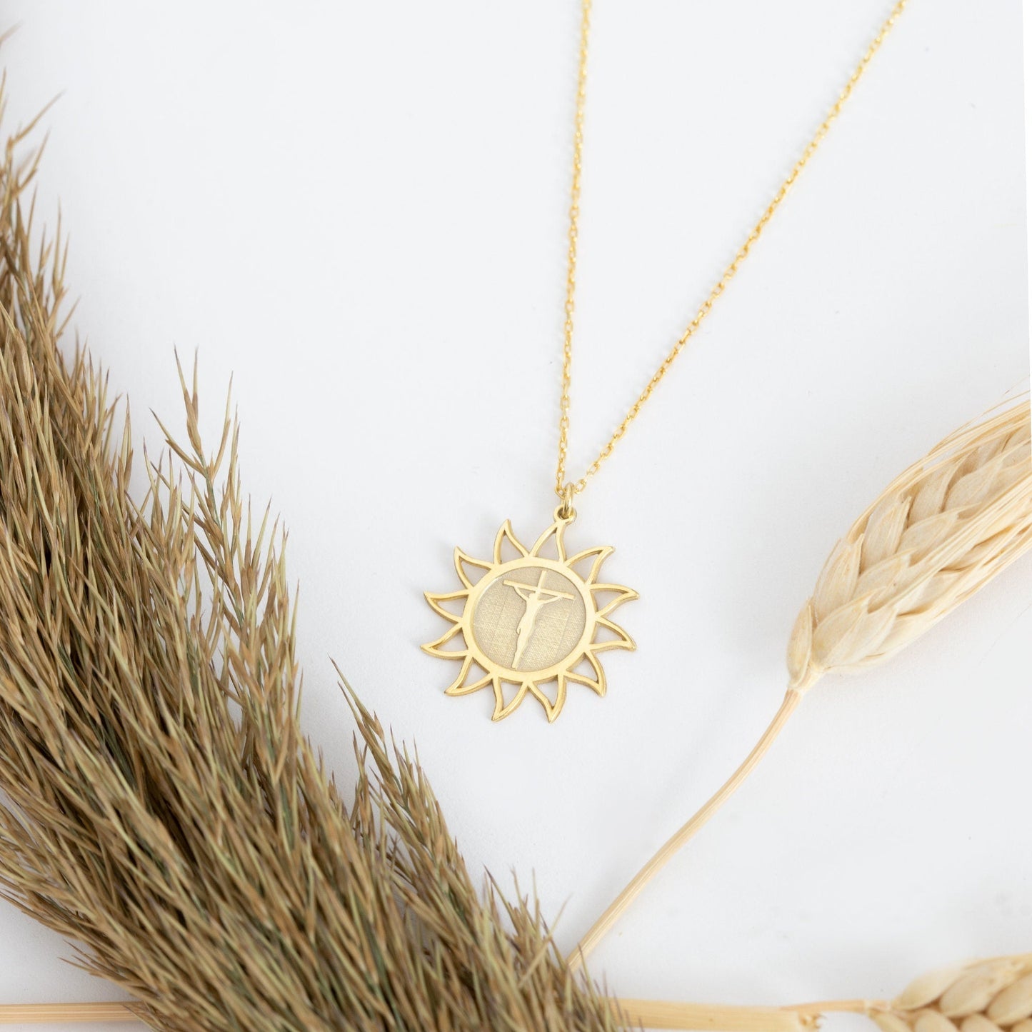 925 Sterling Silver Jesus Necklace