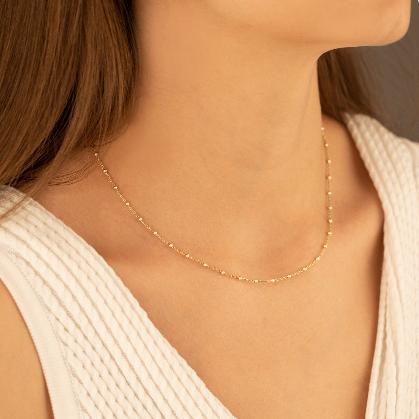 925 Sterling Silver Intermittent Bead Chain