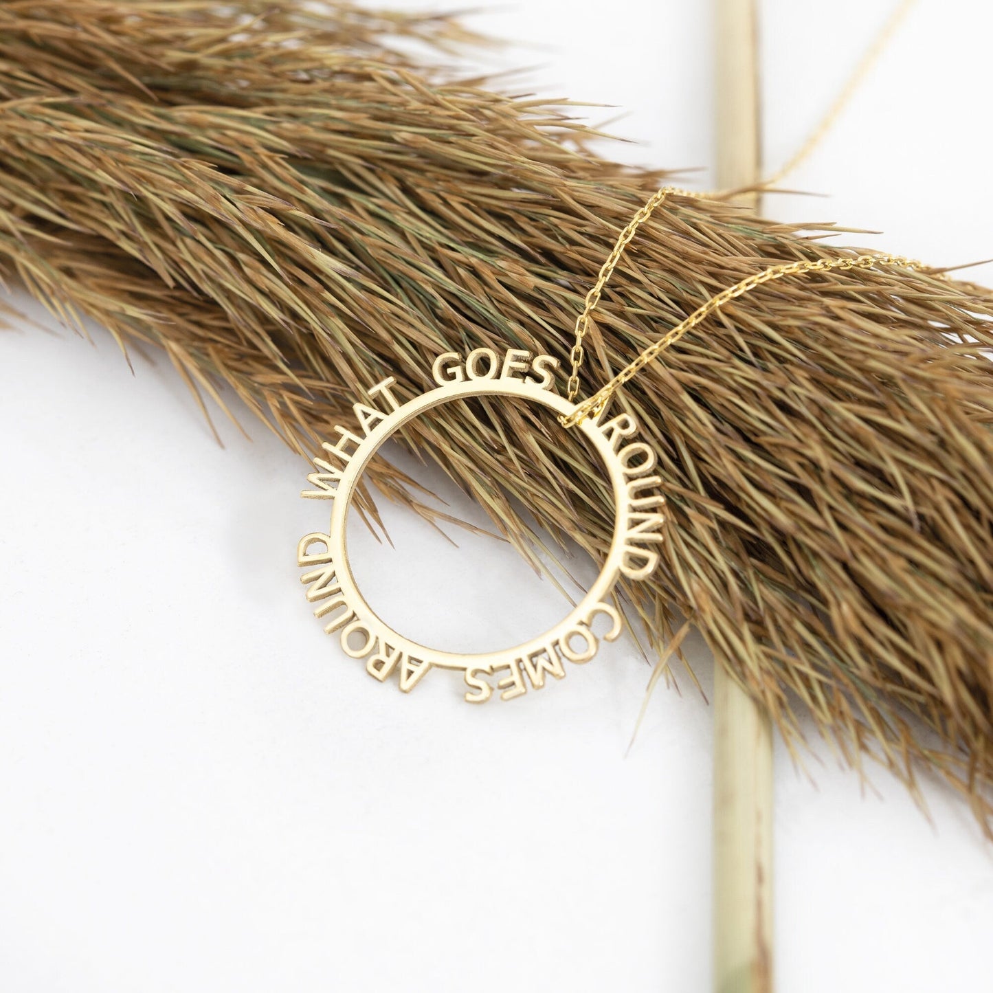 925 Sterling Silver Personalized Circle Name Necklace
