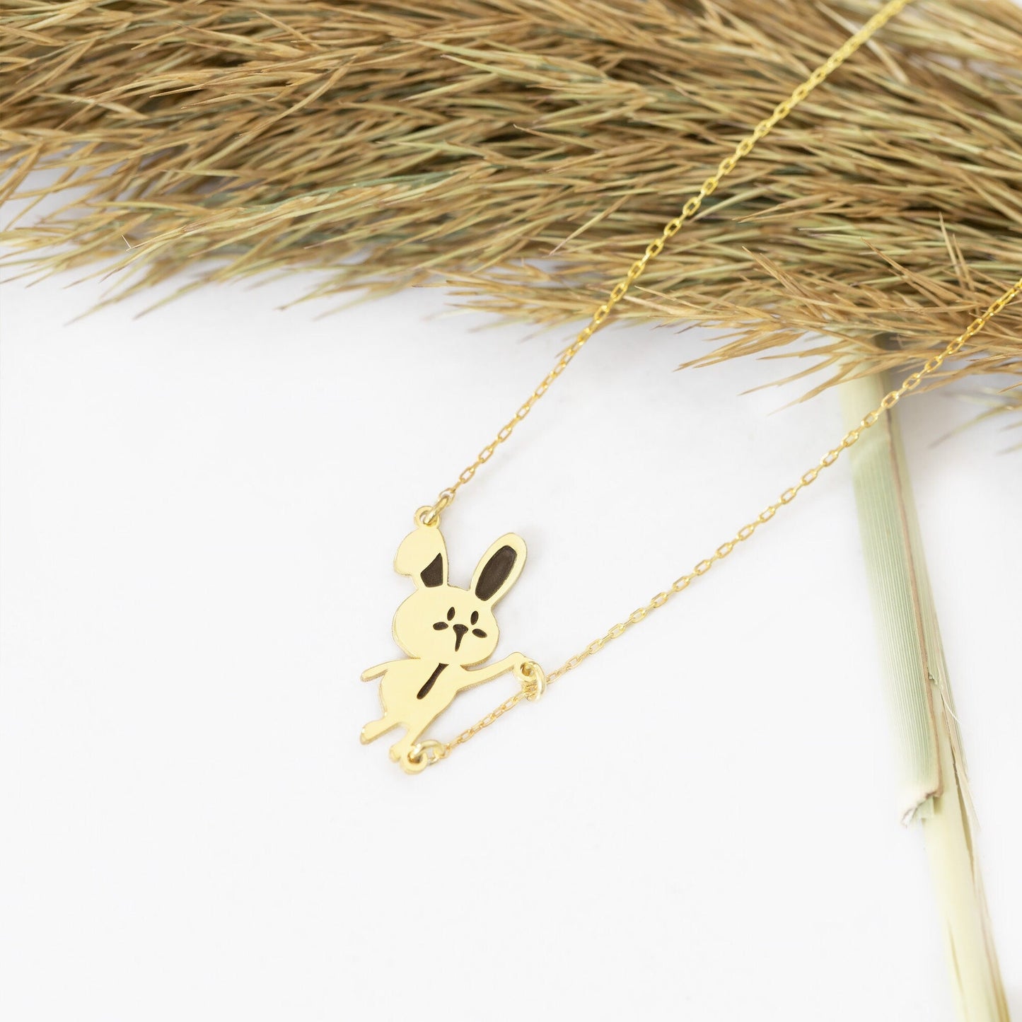 925 Sterling Silver Rabbit Necklace