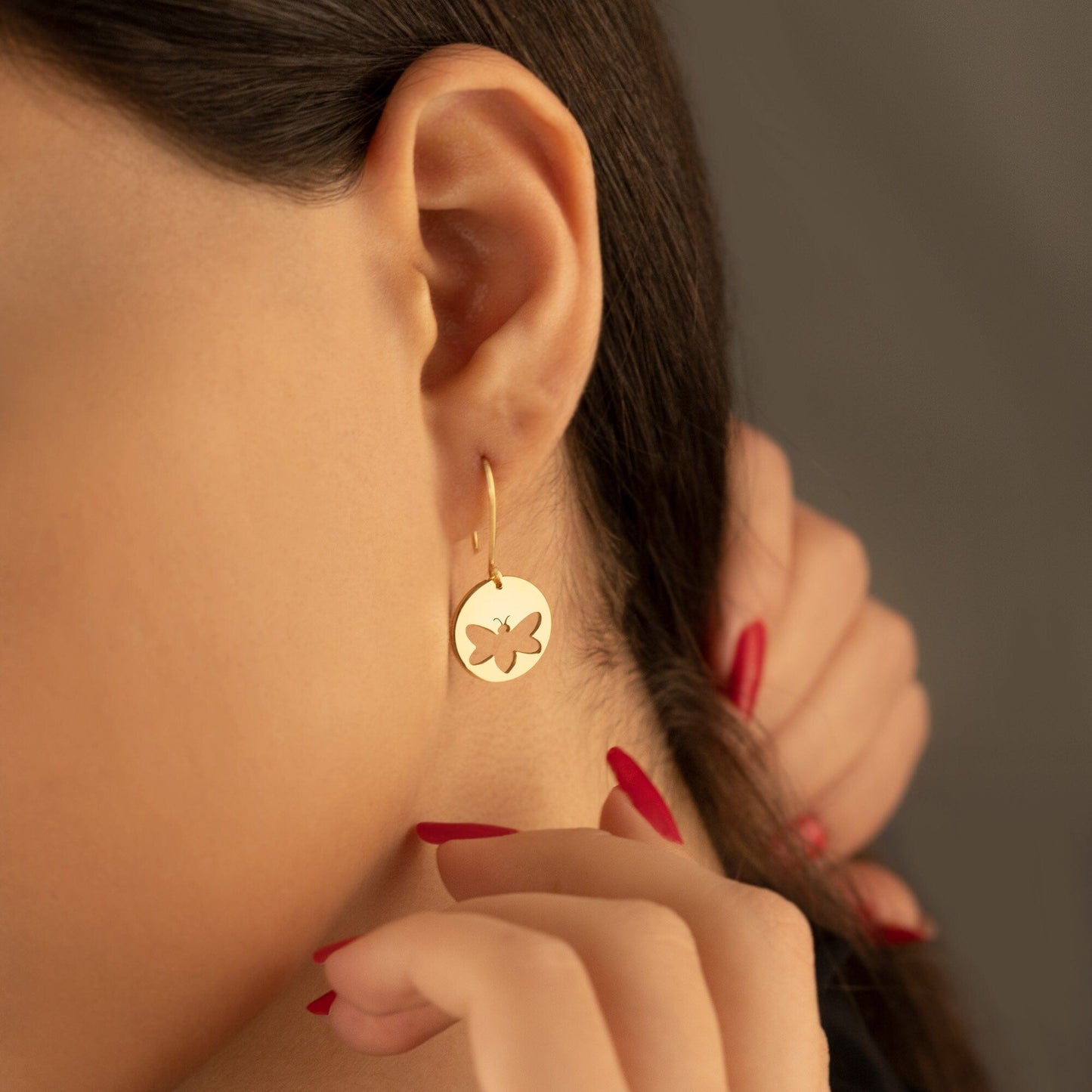 925 Sterling Silver Butterfly Earrings
