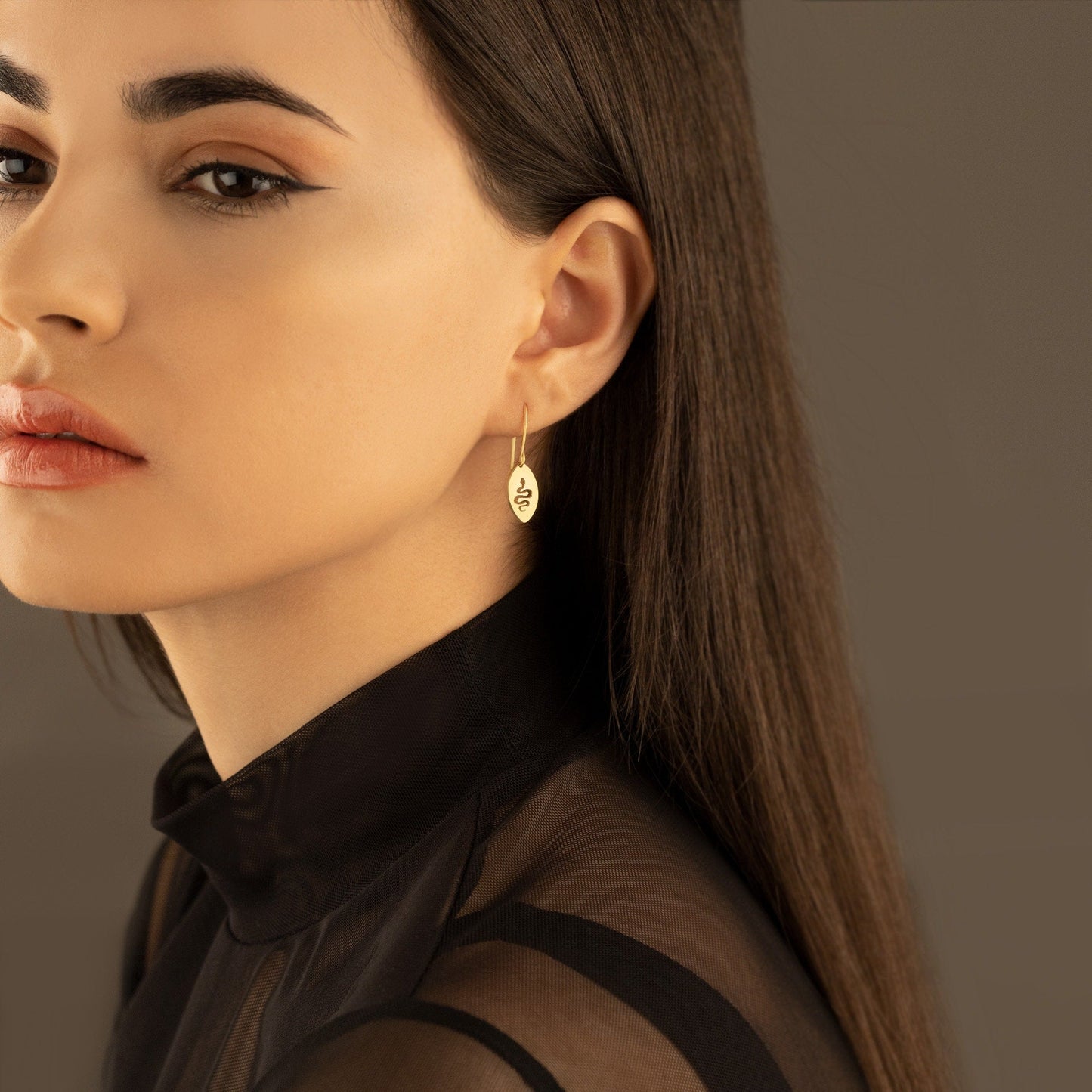 925 Sterling Silver Snake Dangle & Drop Earrings