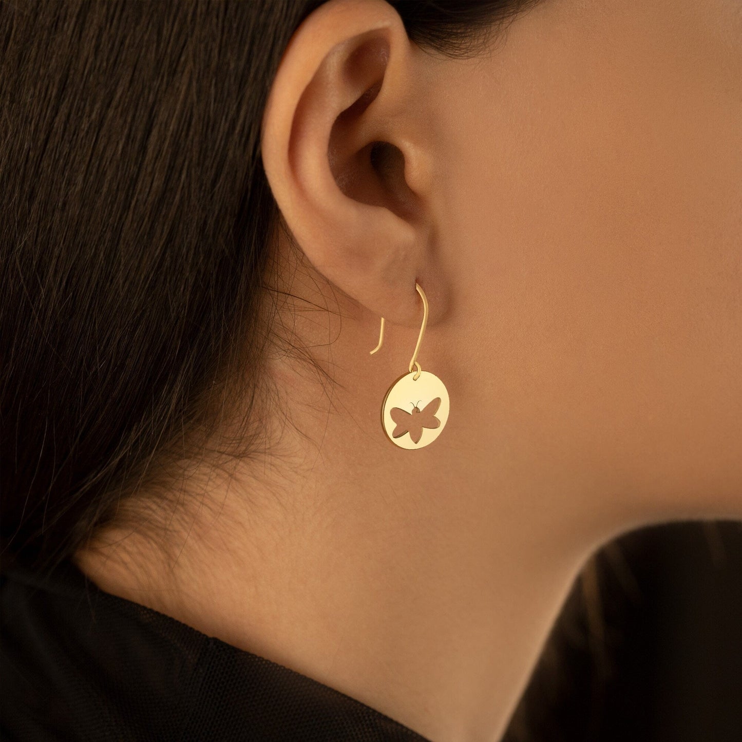 925 Sterling Silver Butterfly Earrings