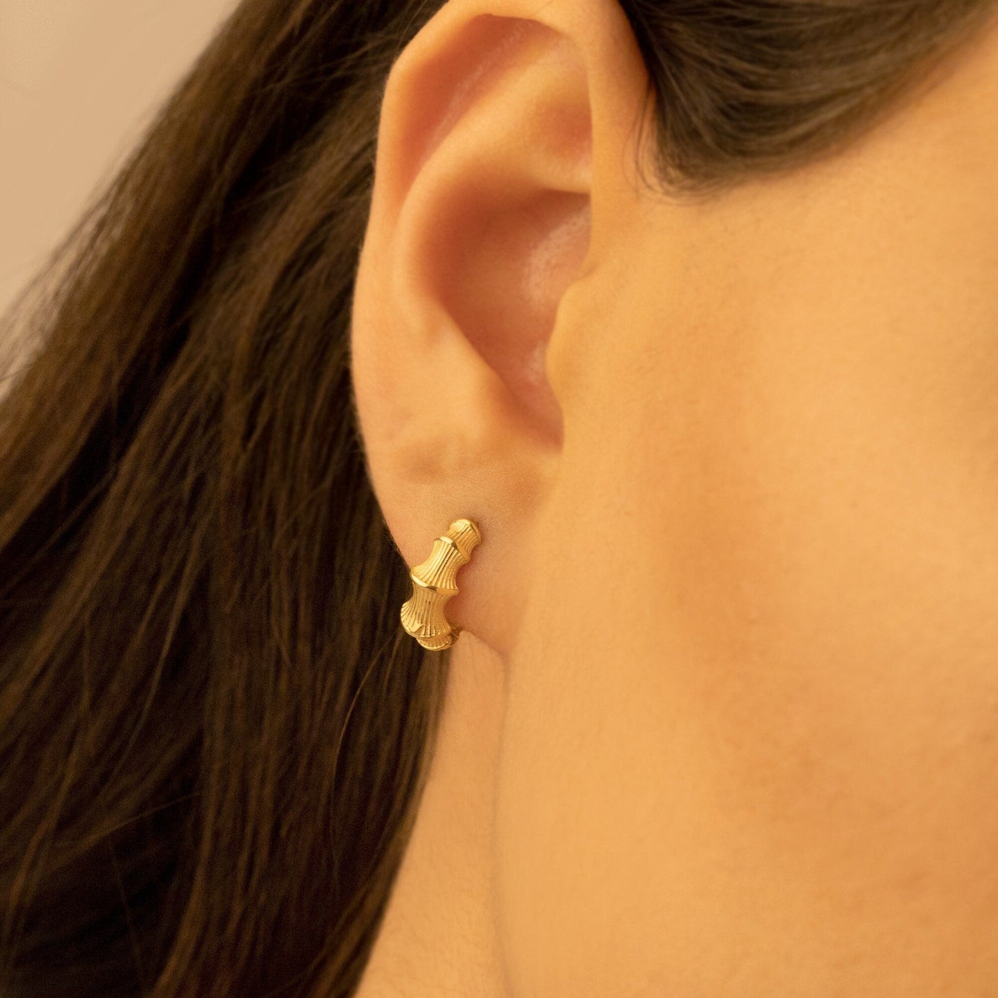 925 Sterling Silver Thorn Hoop Huggie Earrings