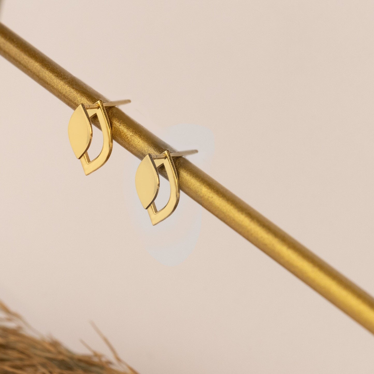 14K Solid Gold Teardrop Ear Jacket Earrings