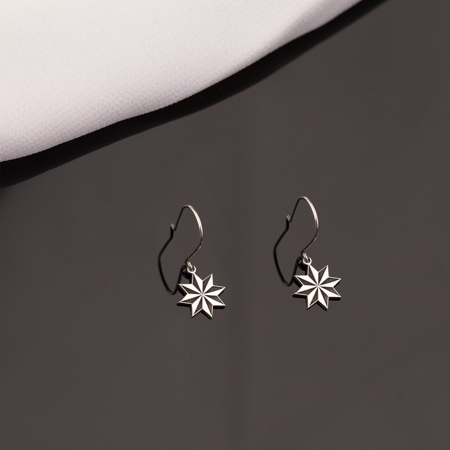 925 Sterling Silver Star Earrings