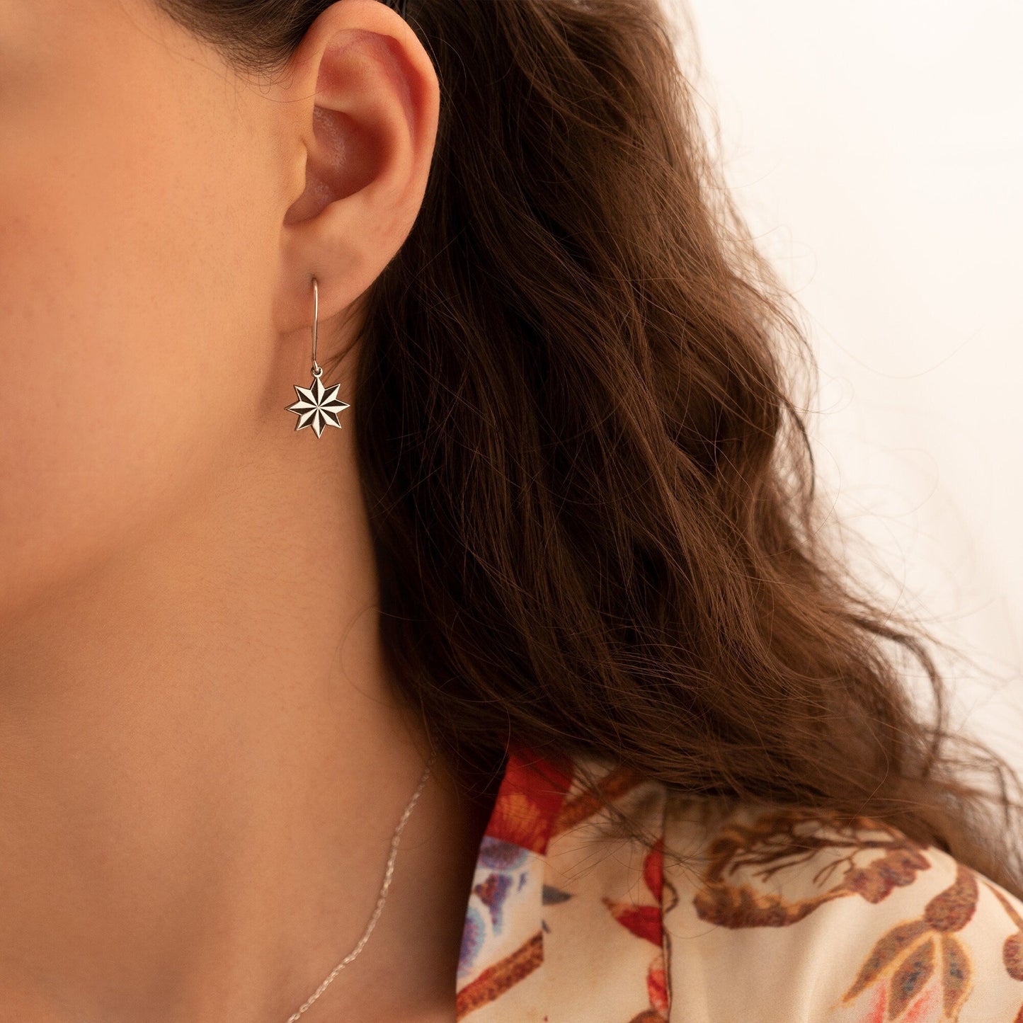 925 Sterling Silver Star Earrings