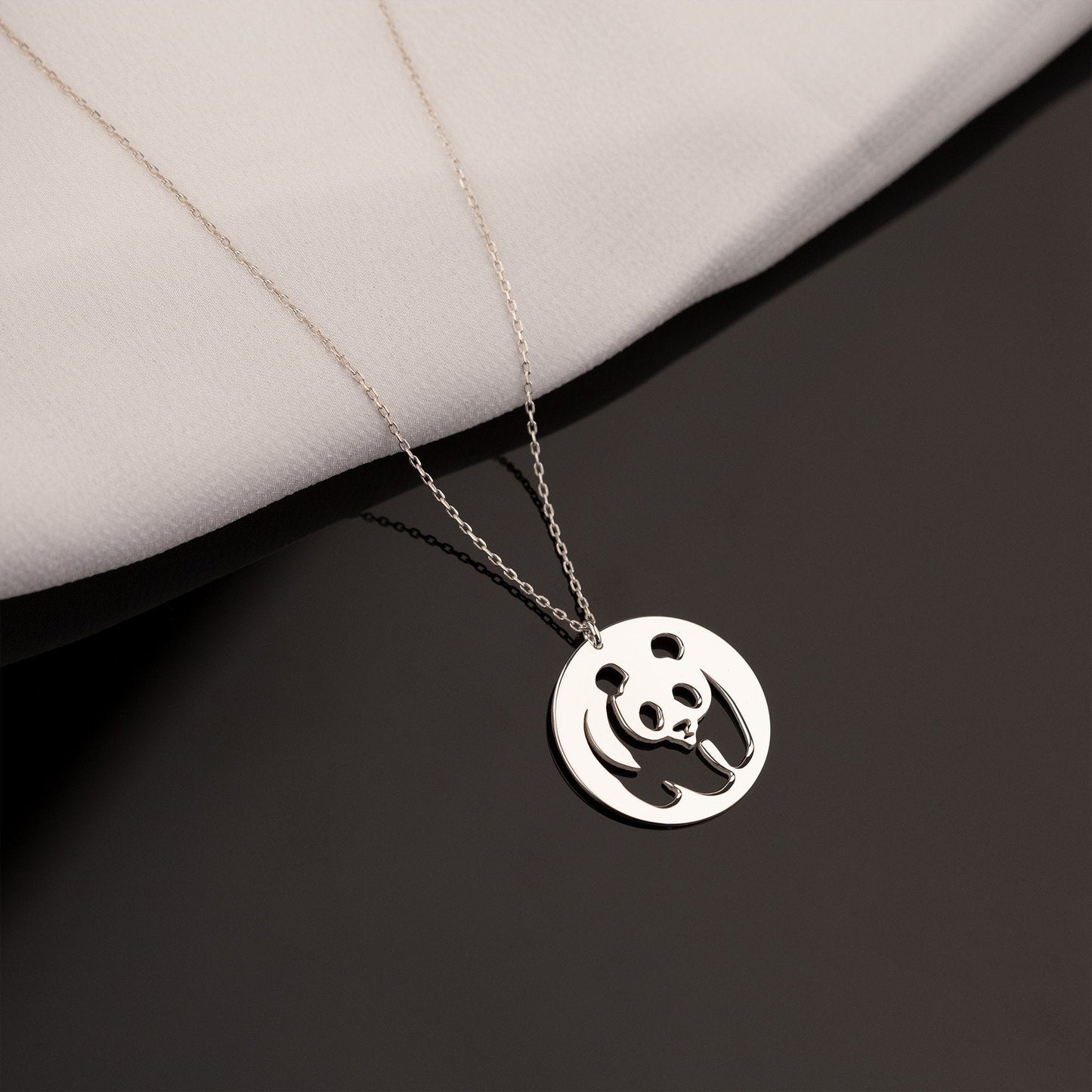 925 Sterling Silver Panda Necklace