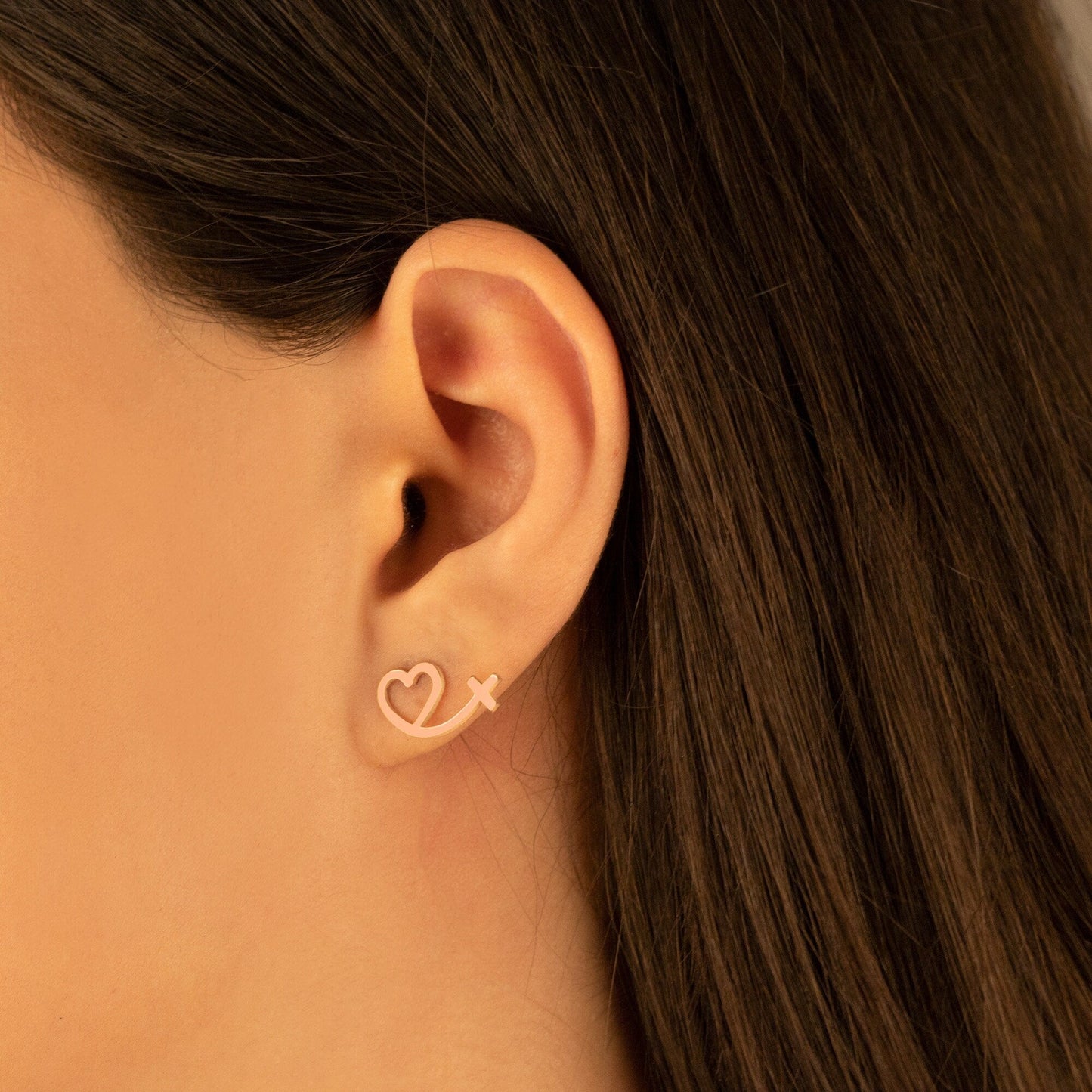 925 Sterling Silver Sycamore Heart Earrings