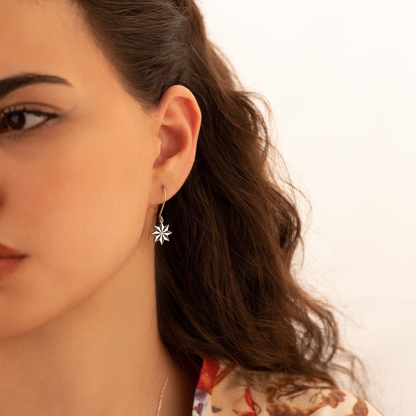 925 Sterling Silver Star Earrings