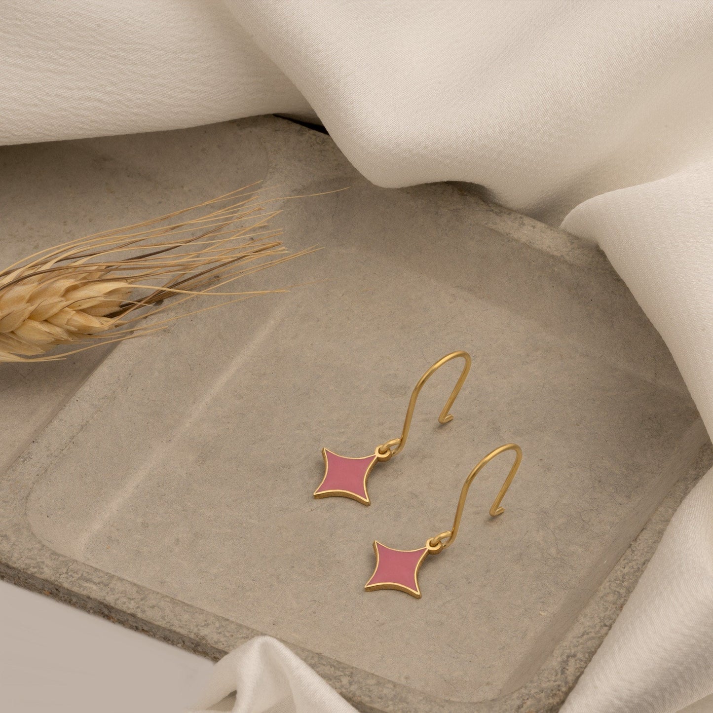925 Sterling Silver Shining Star Earrings
