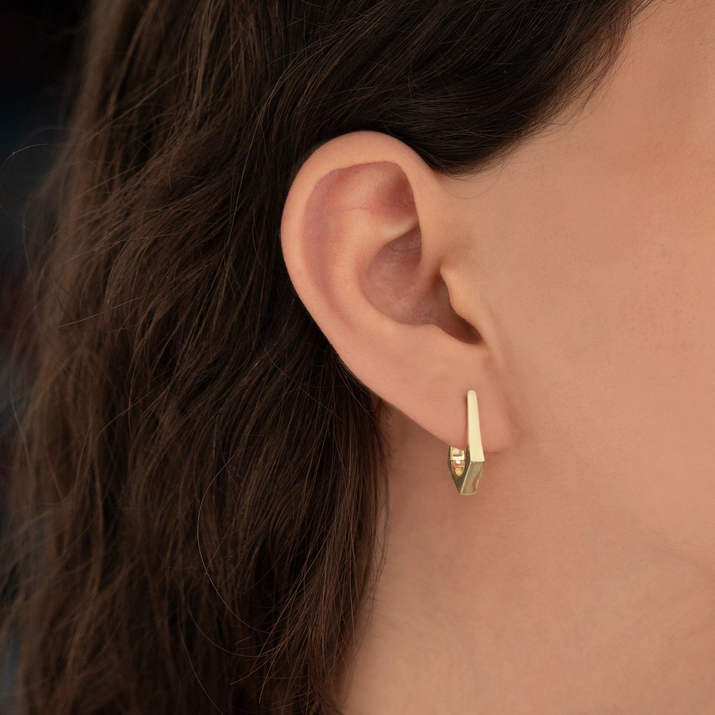 925 Sterling Silver Arrow Shaped Hoop Earrings
