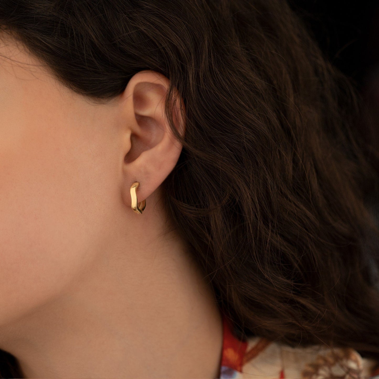 925 Sterling Silver Trapeze Hoop Earrings