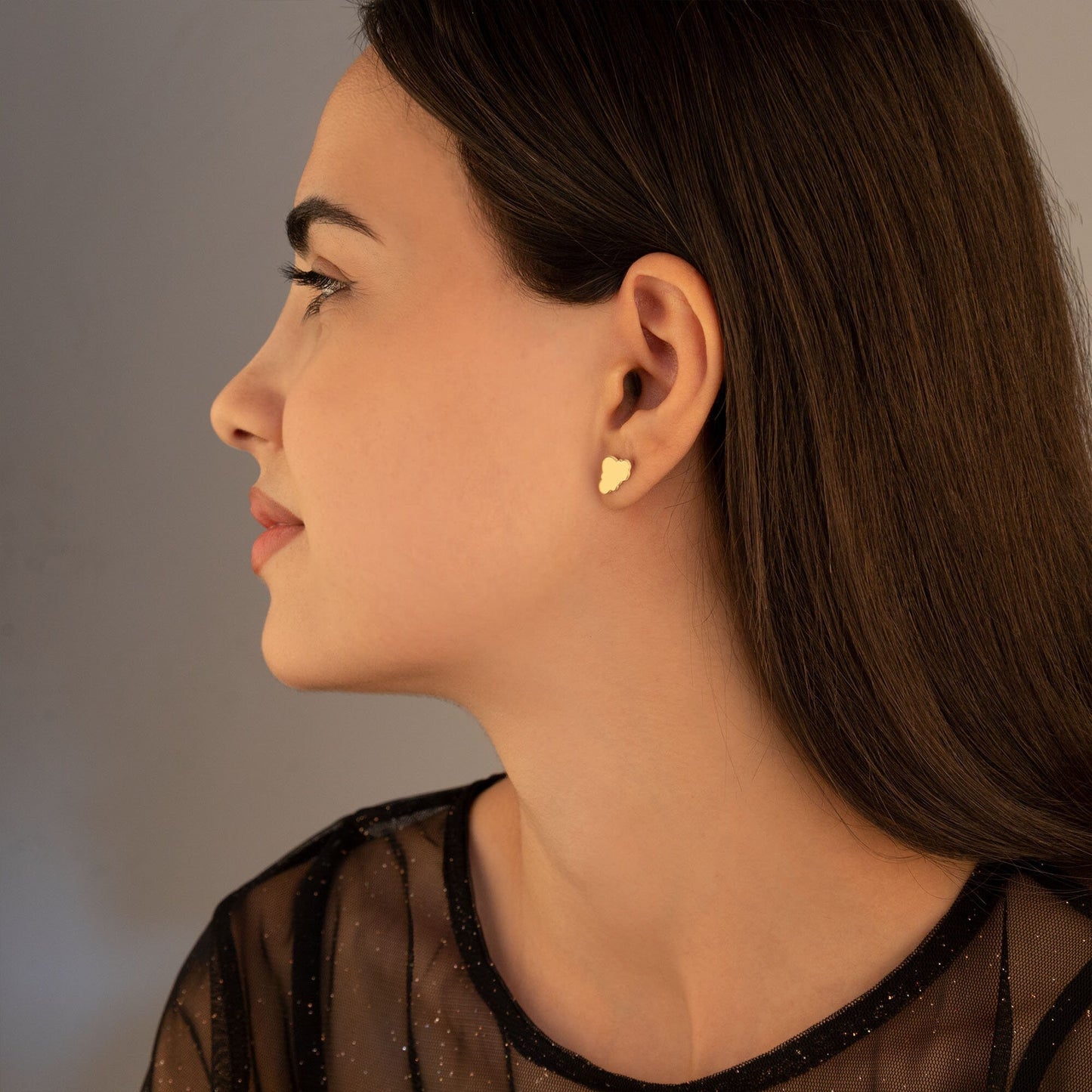 925 Sterling Silver Tiny Cloud Earrings