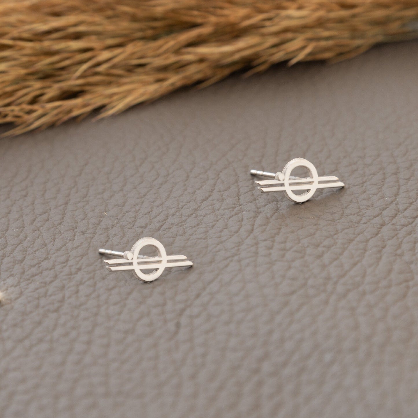 Chandrila Star Line Stud Earrings