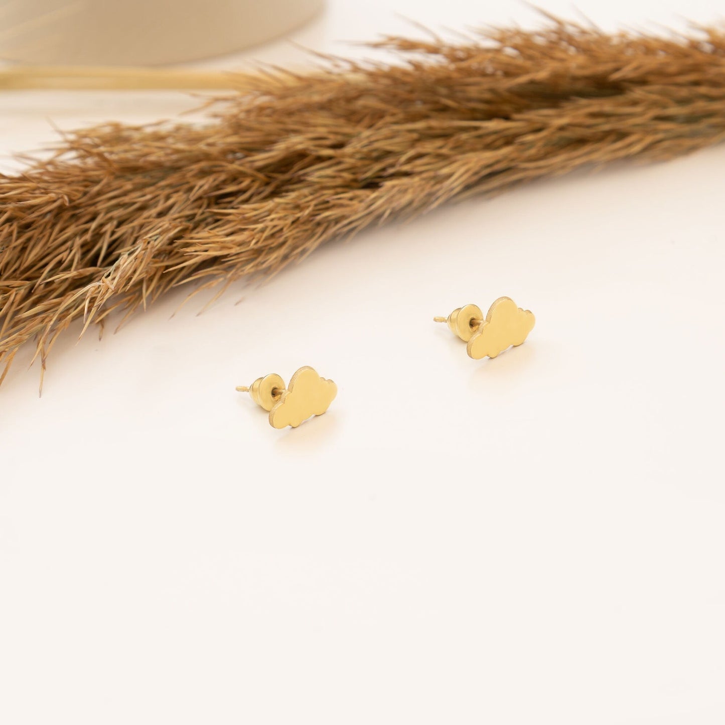 925 Sterling Silver Tiny Cloud Earrings