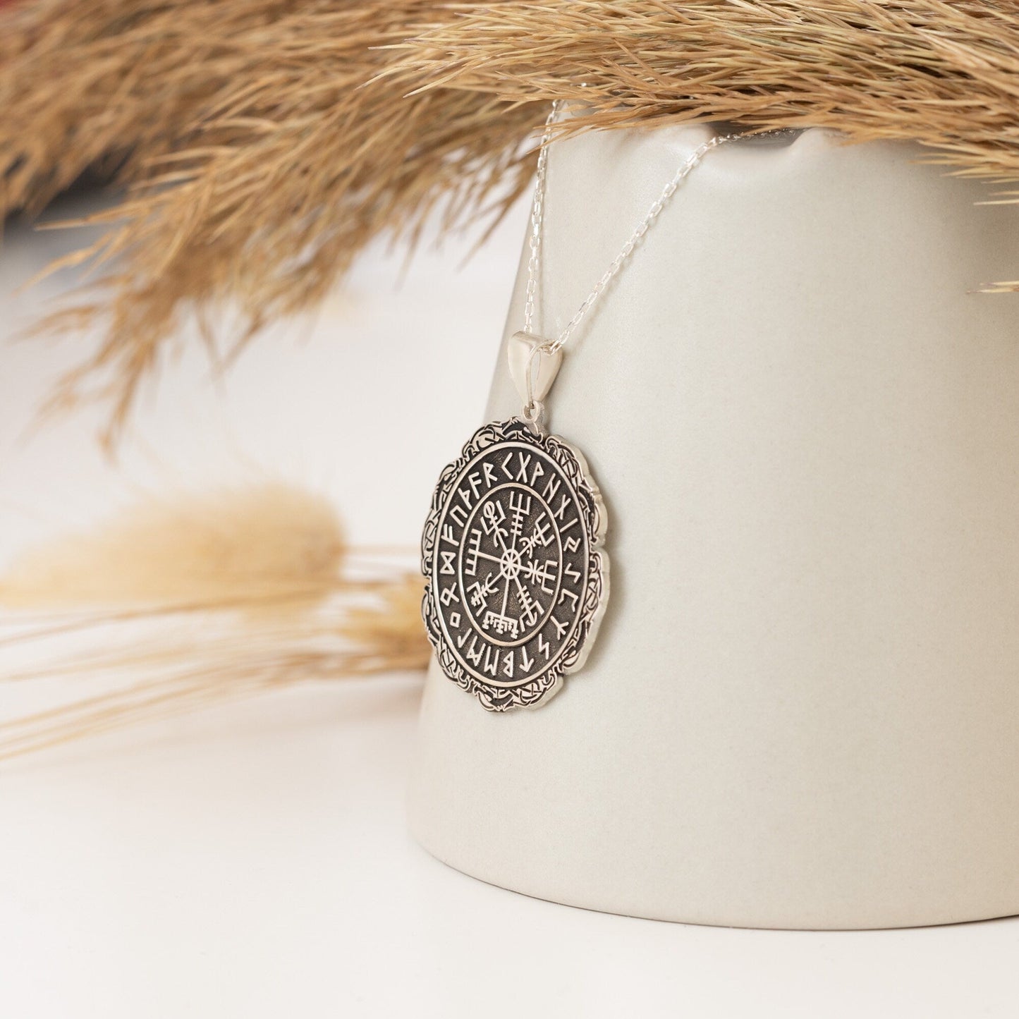 925 Sterling Silver Personalized Norse Vikings Amulet
