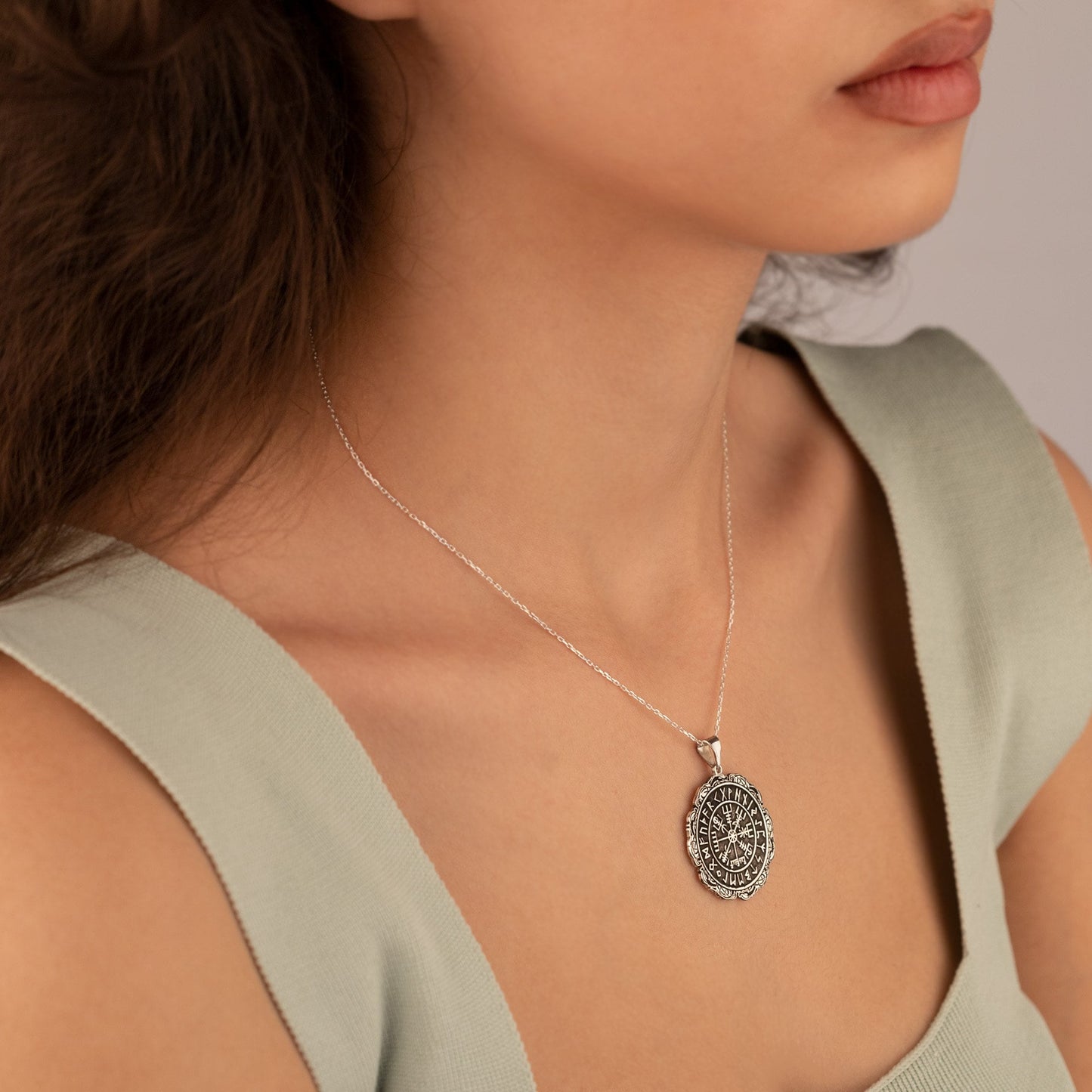 925 Sterling Silver Personalized Norse Vikings Amulet