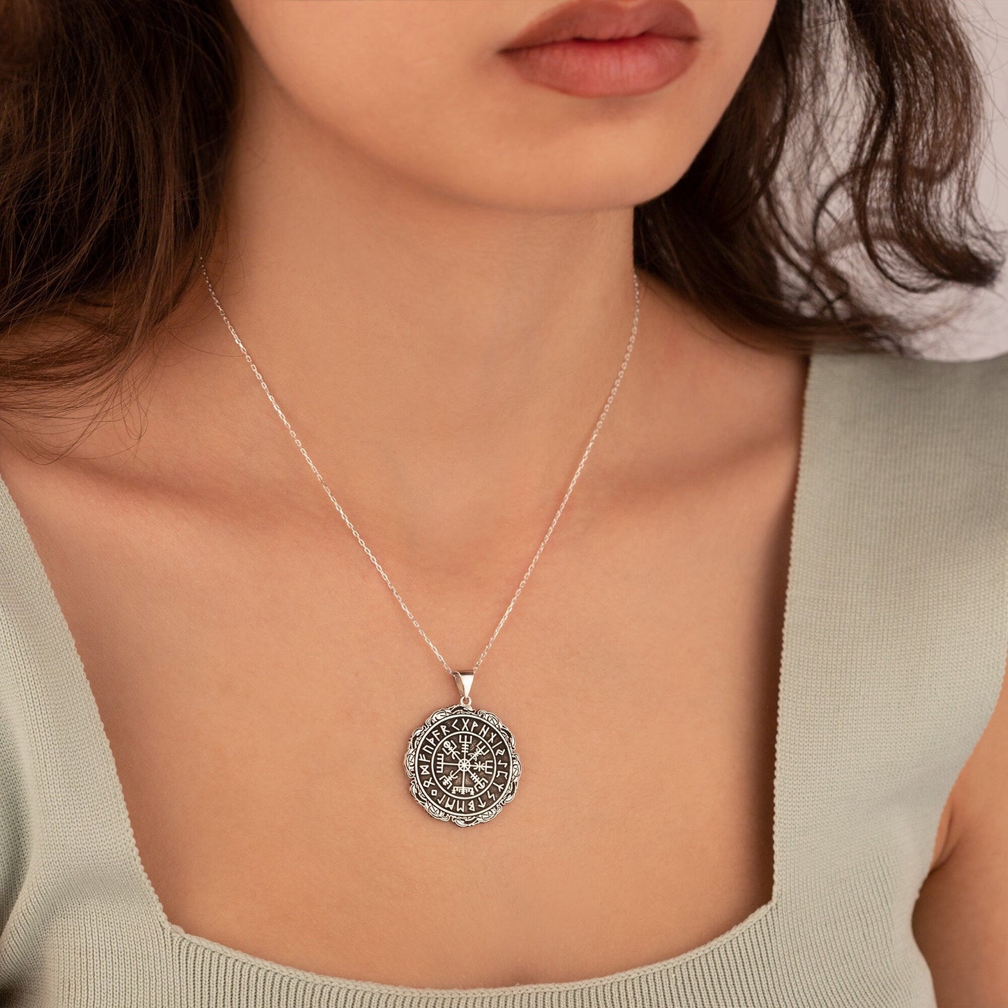 925 Sterling Silver Personalized Norse Vikings Amulet