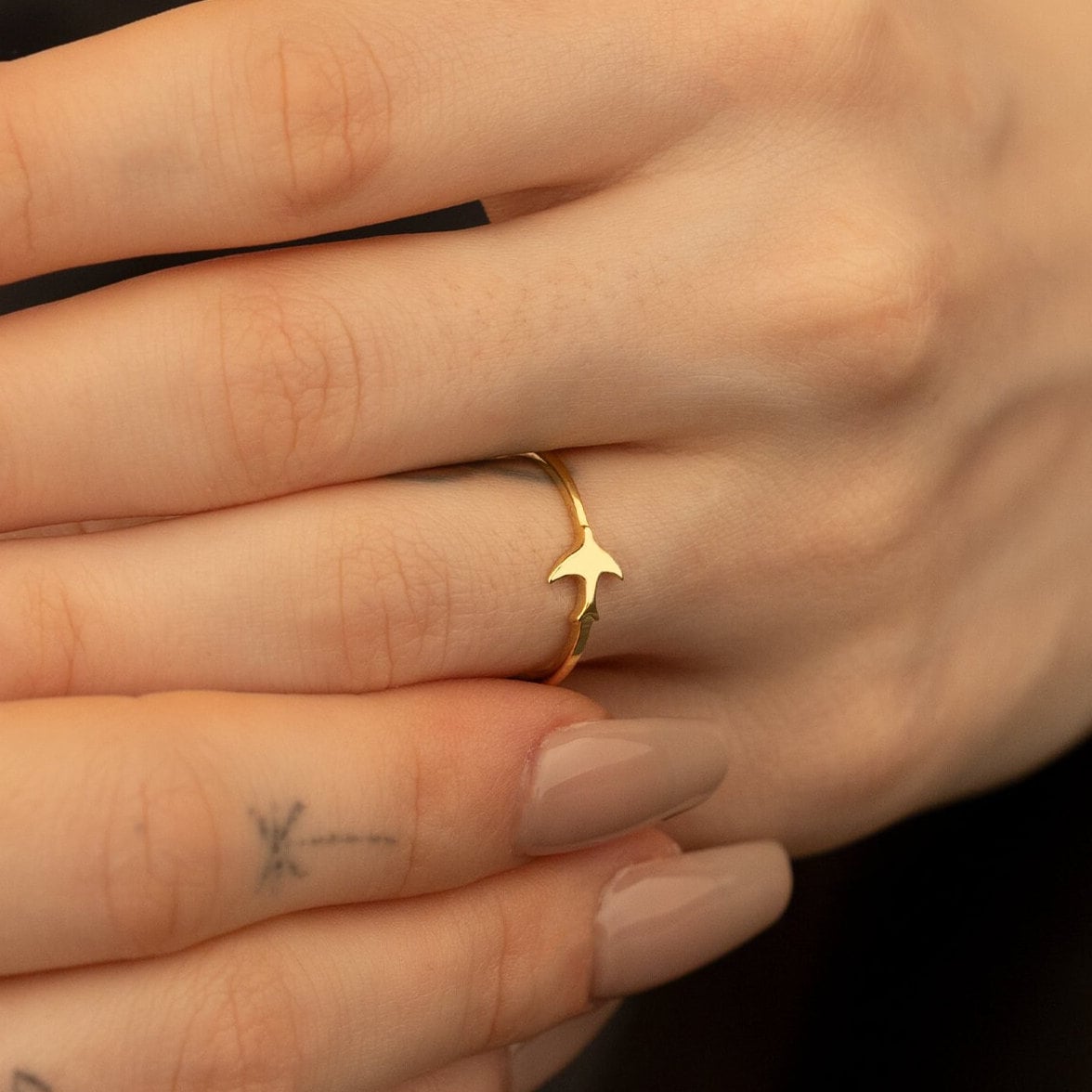 925 Sterling Silver Little Bird Ring