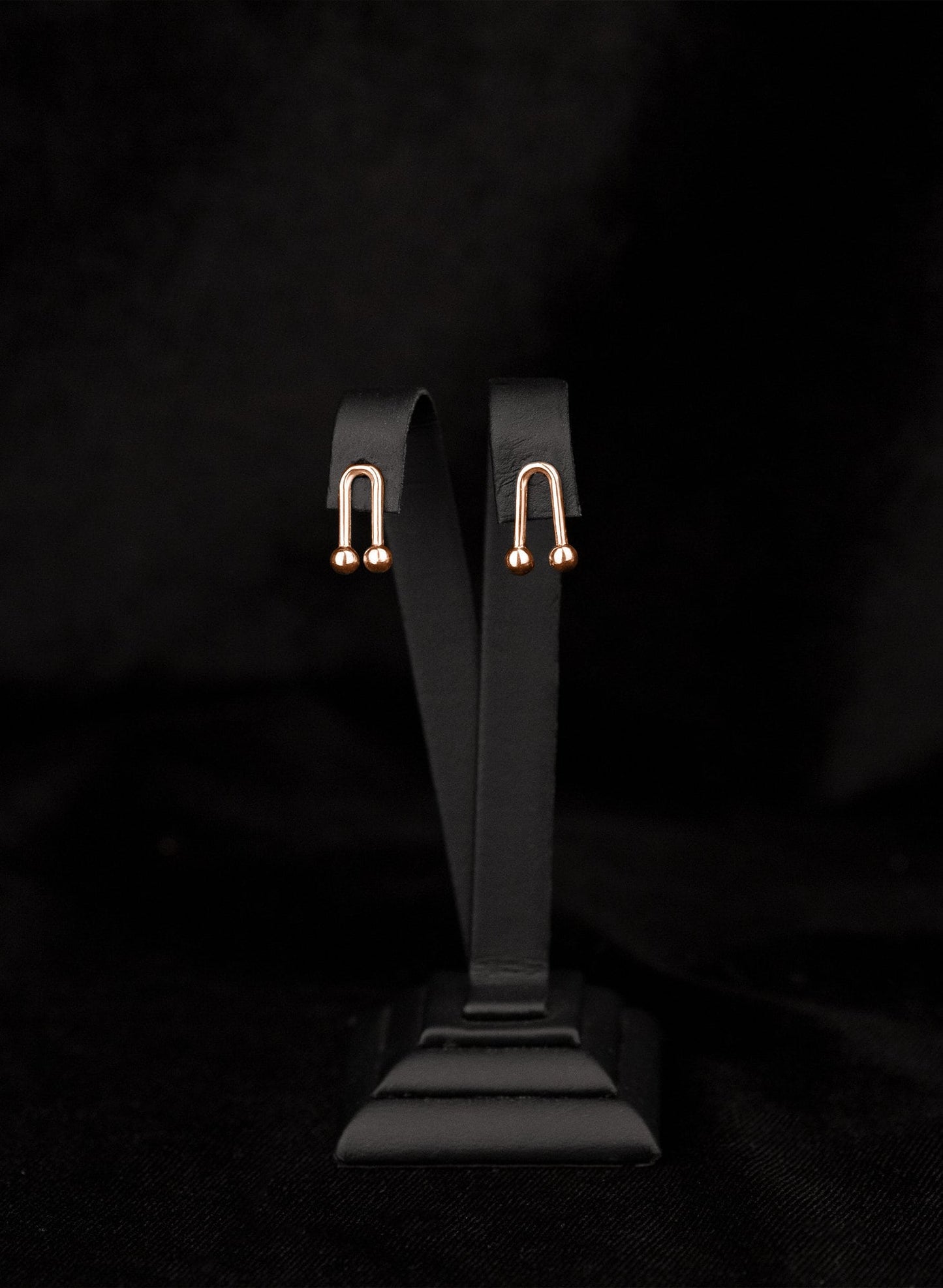 925 Sterling Silver Horseshoe Stud Earrings