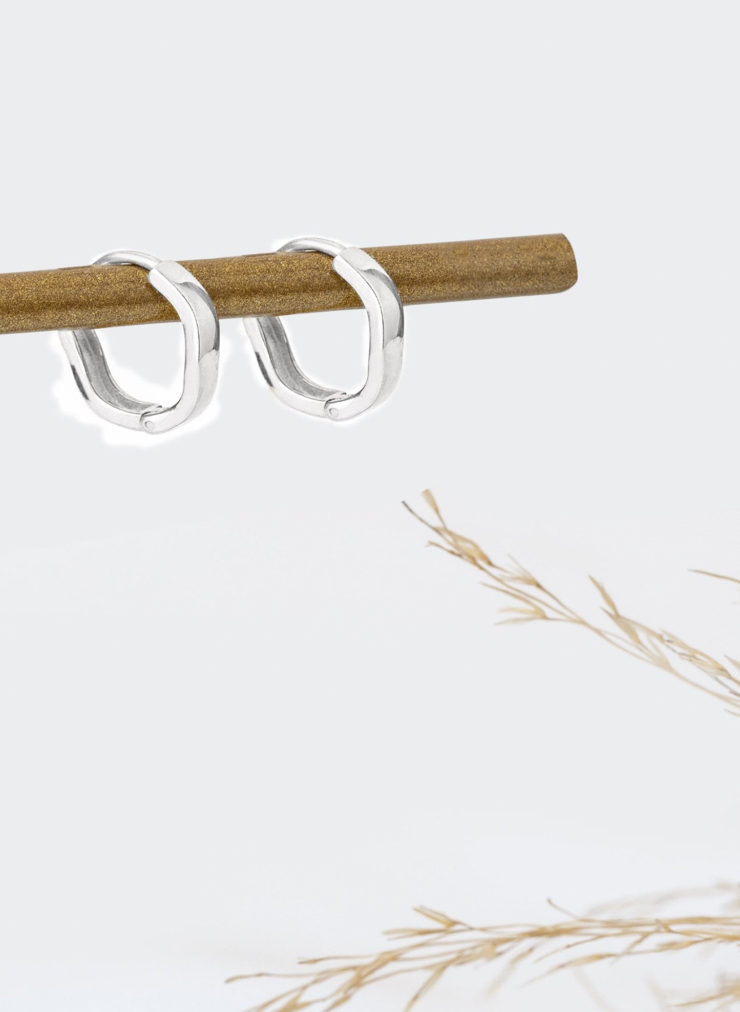 925 Sterling Silver Wave Hoop Earrings